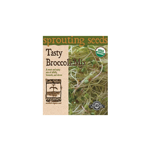 Lake Valley Seed Sprouts, Tasty Broccoli Mix (Broccoli, Alfalfa, Clover), 30g