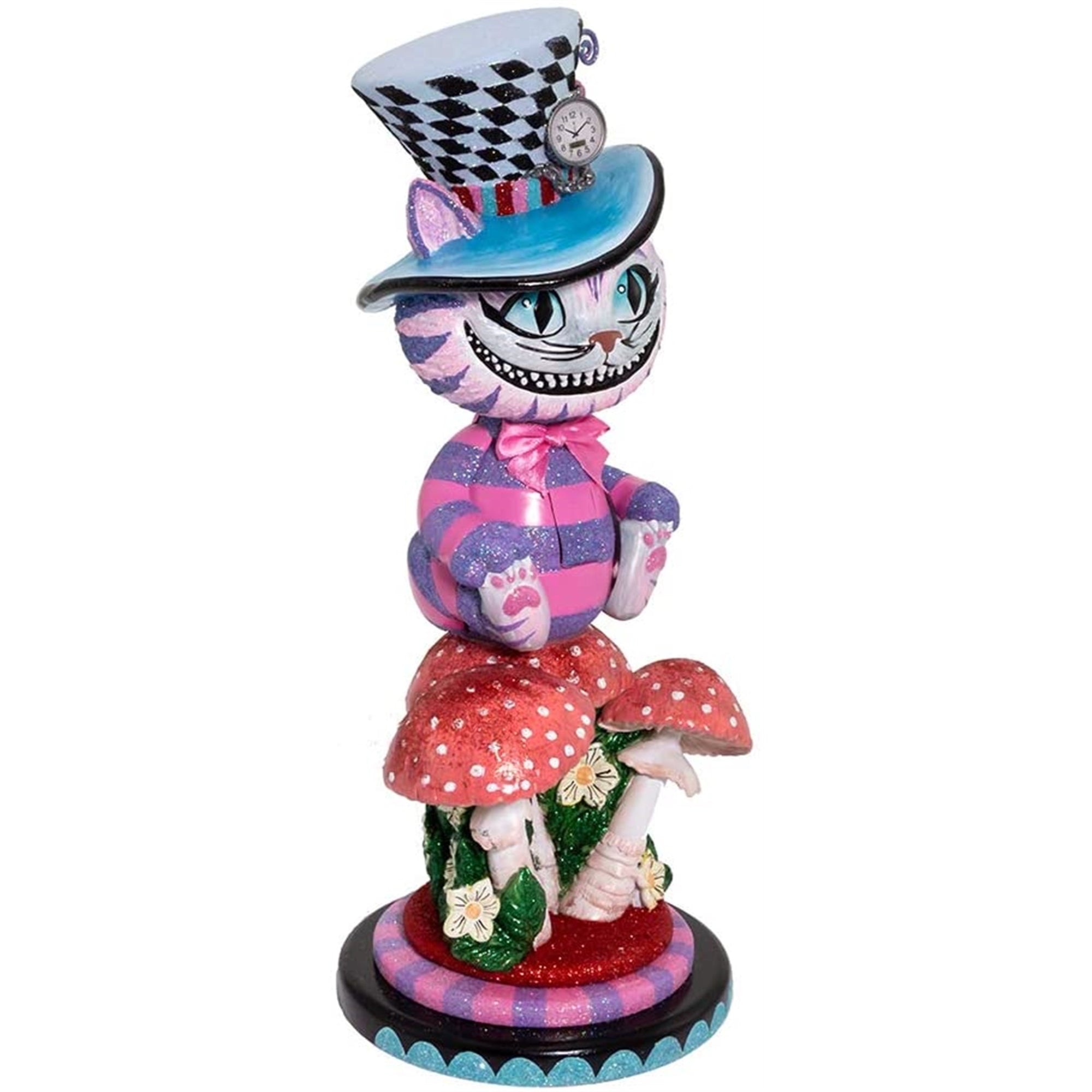 Kurt Adler Hollywood Nutcrackers, Cheshire Cat Nutcracker, 15"