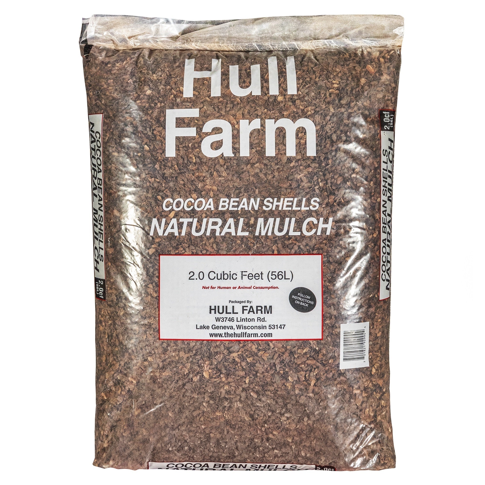 Hull Farm Cocoa Bean Shell Mulch, 2 Cubic Feet
