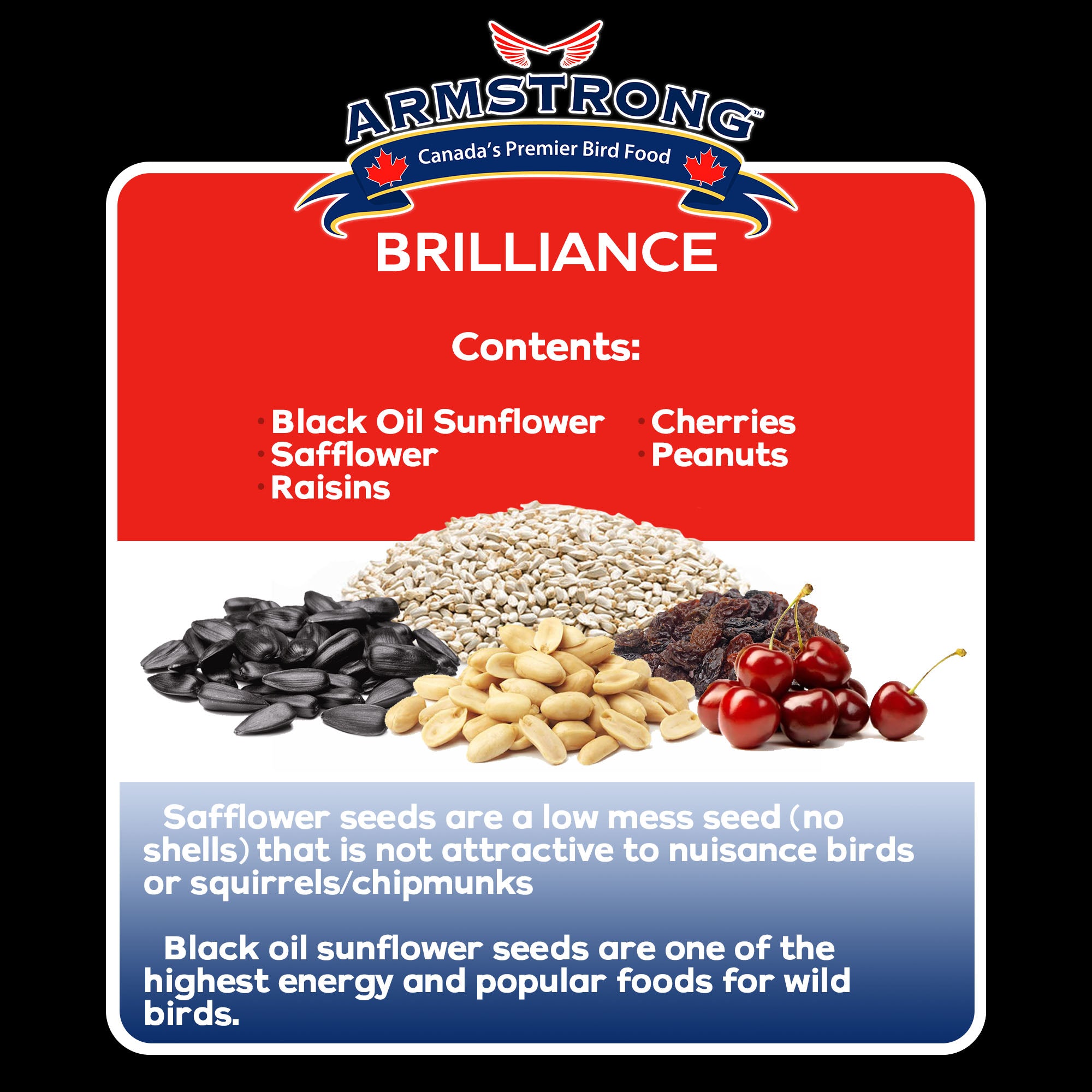 Armstrong Wild Bird Food Royal Jubilee Brilliance Suet Blend for Northern Cardinals, 10.6oz (Pack of 3)
