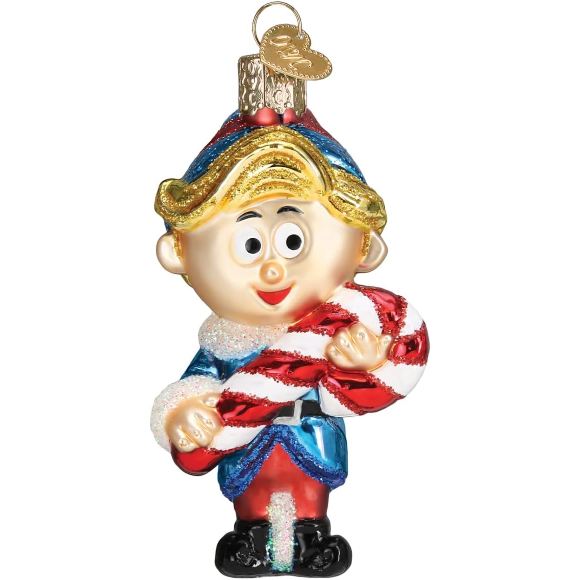 Old World Christmas Hermey The Elf Blown Glass Holiday Ornament