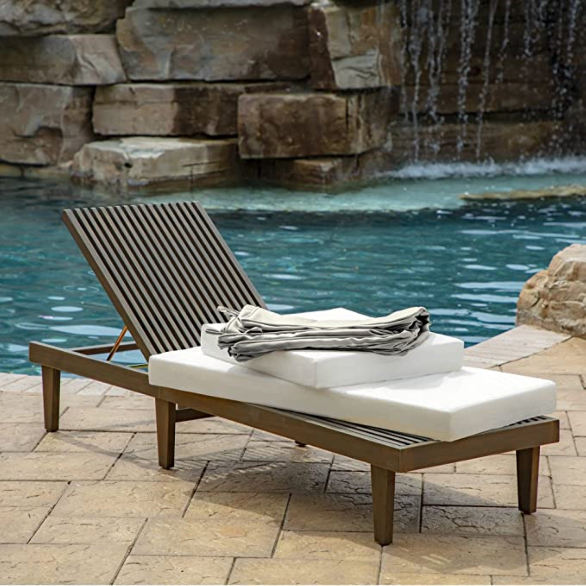 Arden ProFoam EverTru Acrylic Outdoor Chaise Lounge Cushion, 72 x 21 x 3.5"
