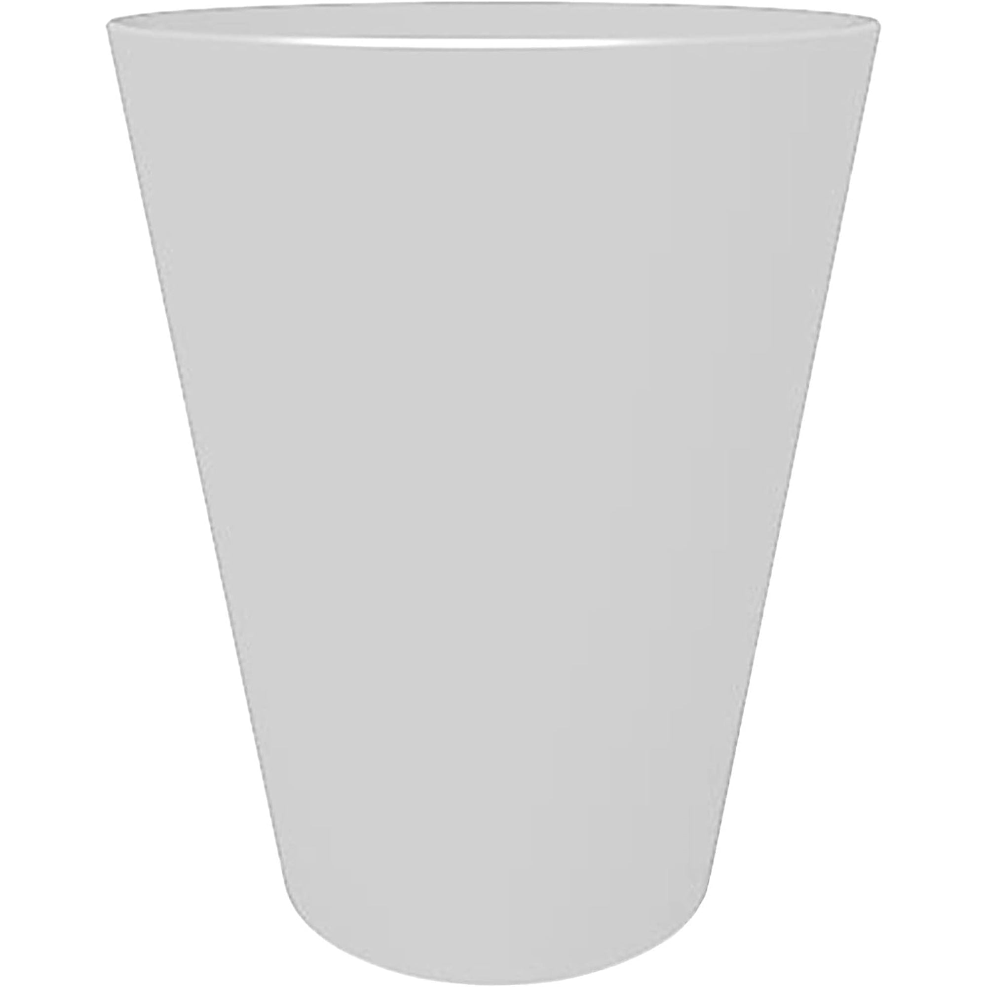 Bloem Indoor/Outdoor Tall Finley Tapered Round, 100% Recycled Plastic Pot, Casper White, 4 Gallon Soil Capacity, 14”