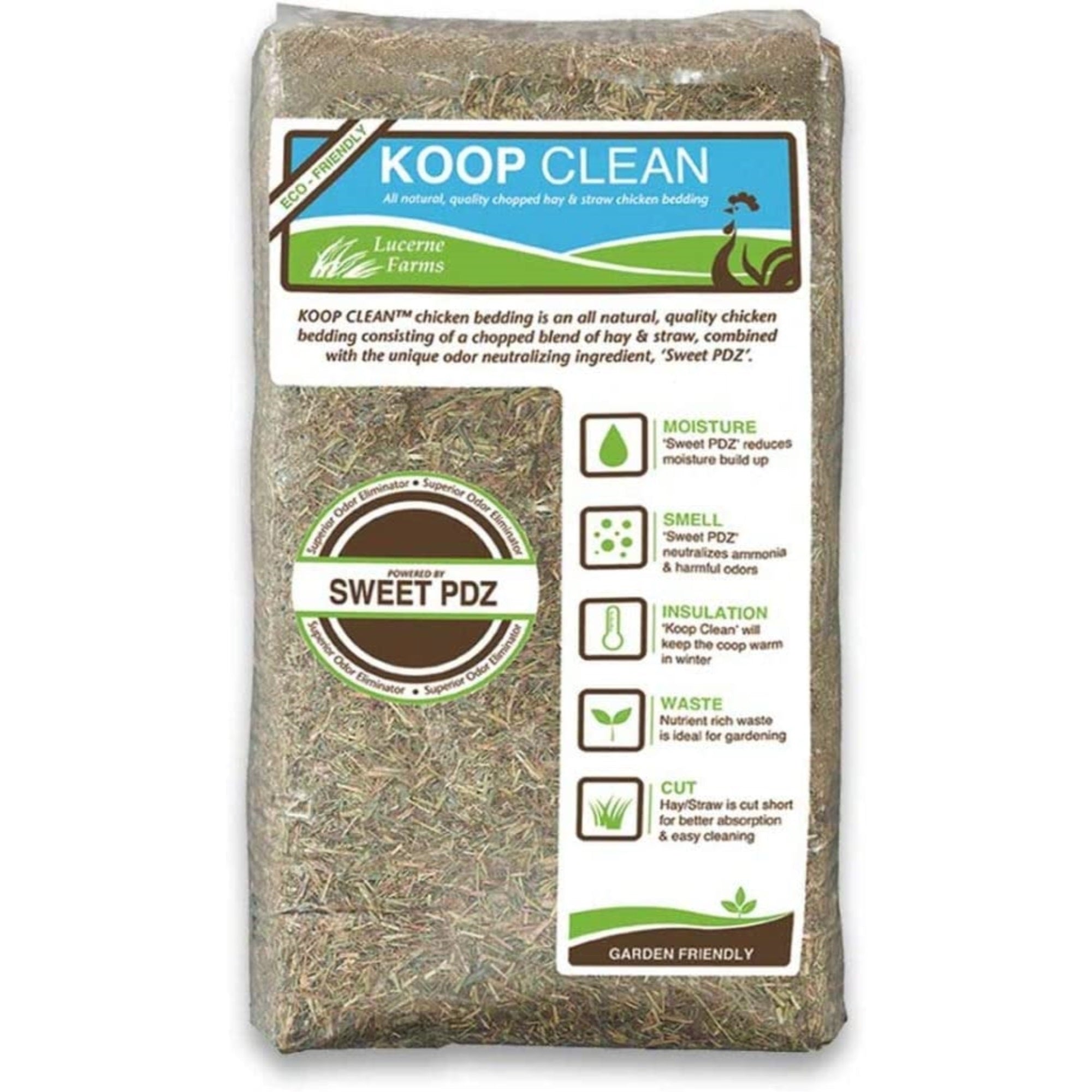 Koop Clean Chicken Hay and Straw Bedding, 2.4 CF