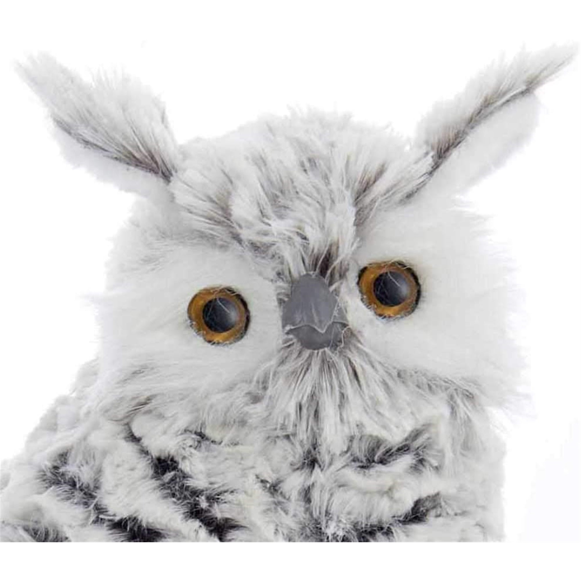 Kurt Adler Grey and White Owl Tabletop Decoration, 10"