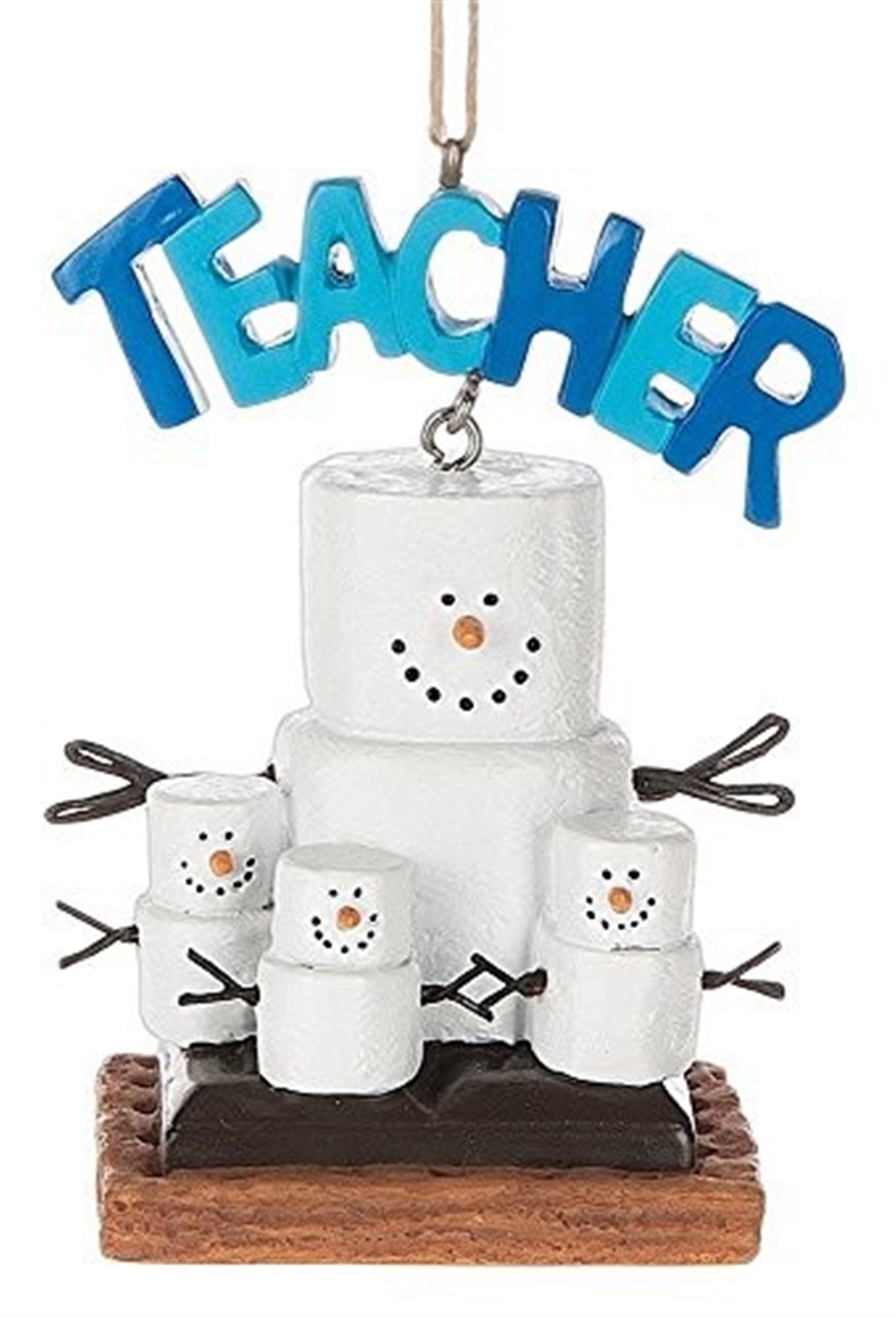 Midwest-CBK Smores Teacher Banner and Students Christmas Ornament Figurine