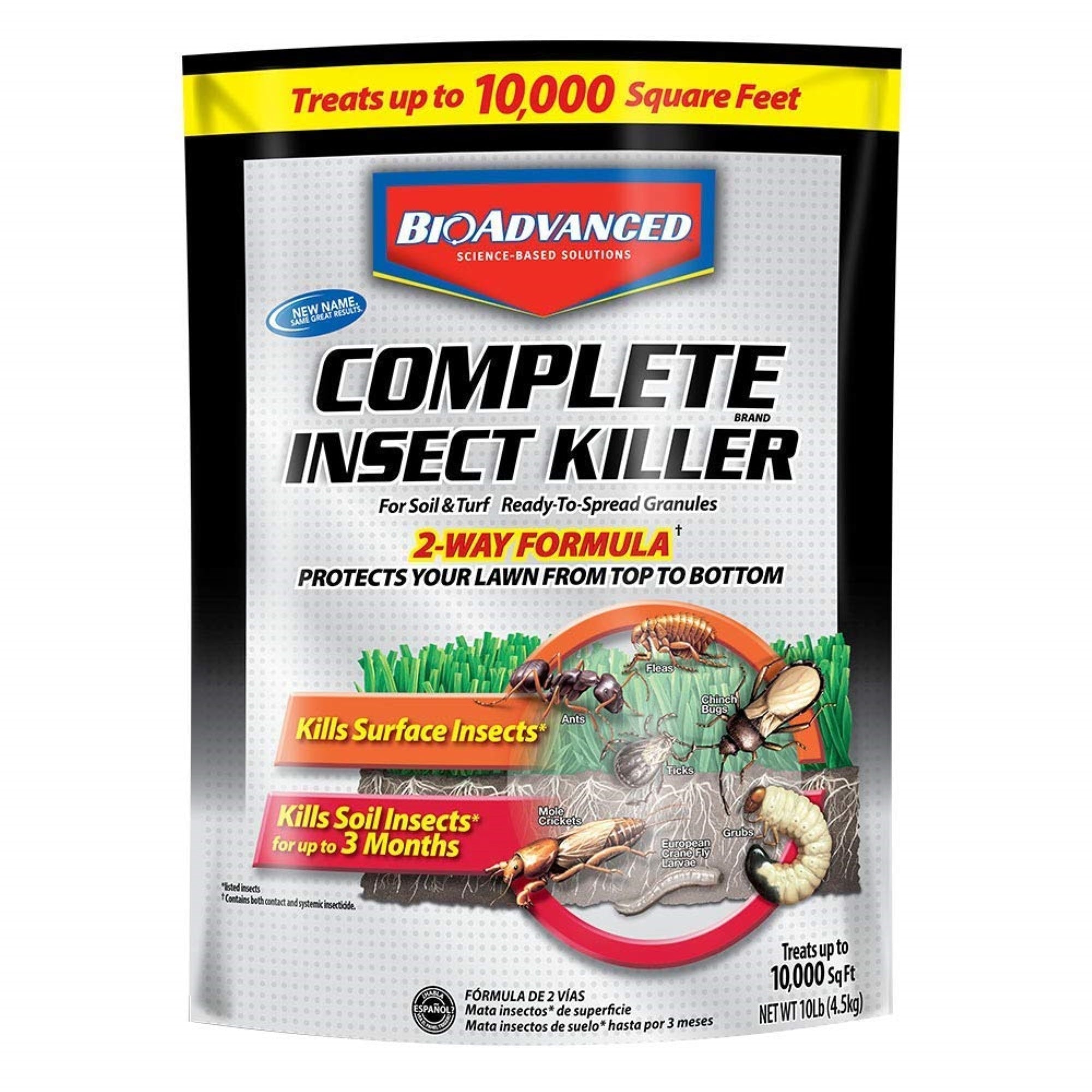 BioAdvanced Complete 2-Way Formula Insect Killer for Soil & Turf Granules 10 lb