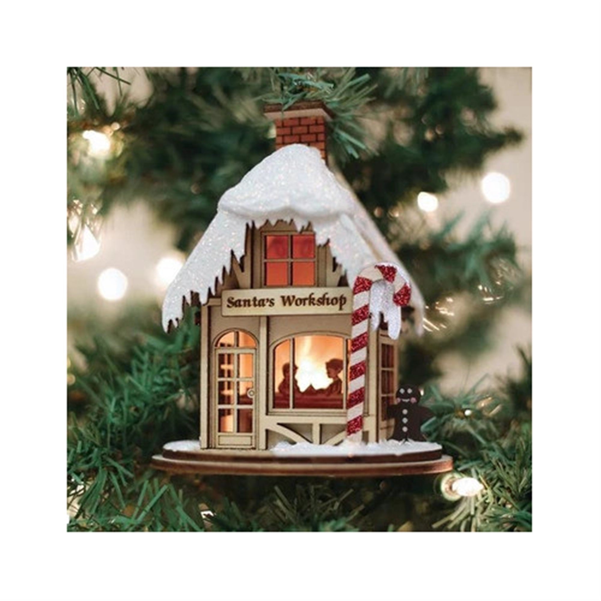 Old World Christmas Santa's Workshop Wood Ornament