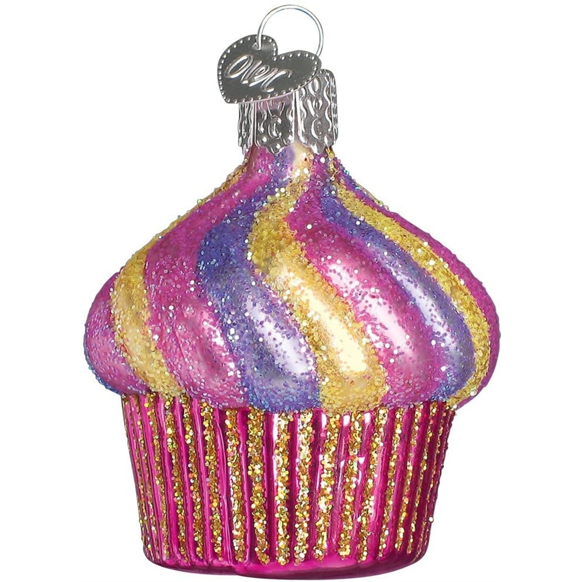 Old World Christmas Glass Blown Ornament Cupcake