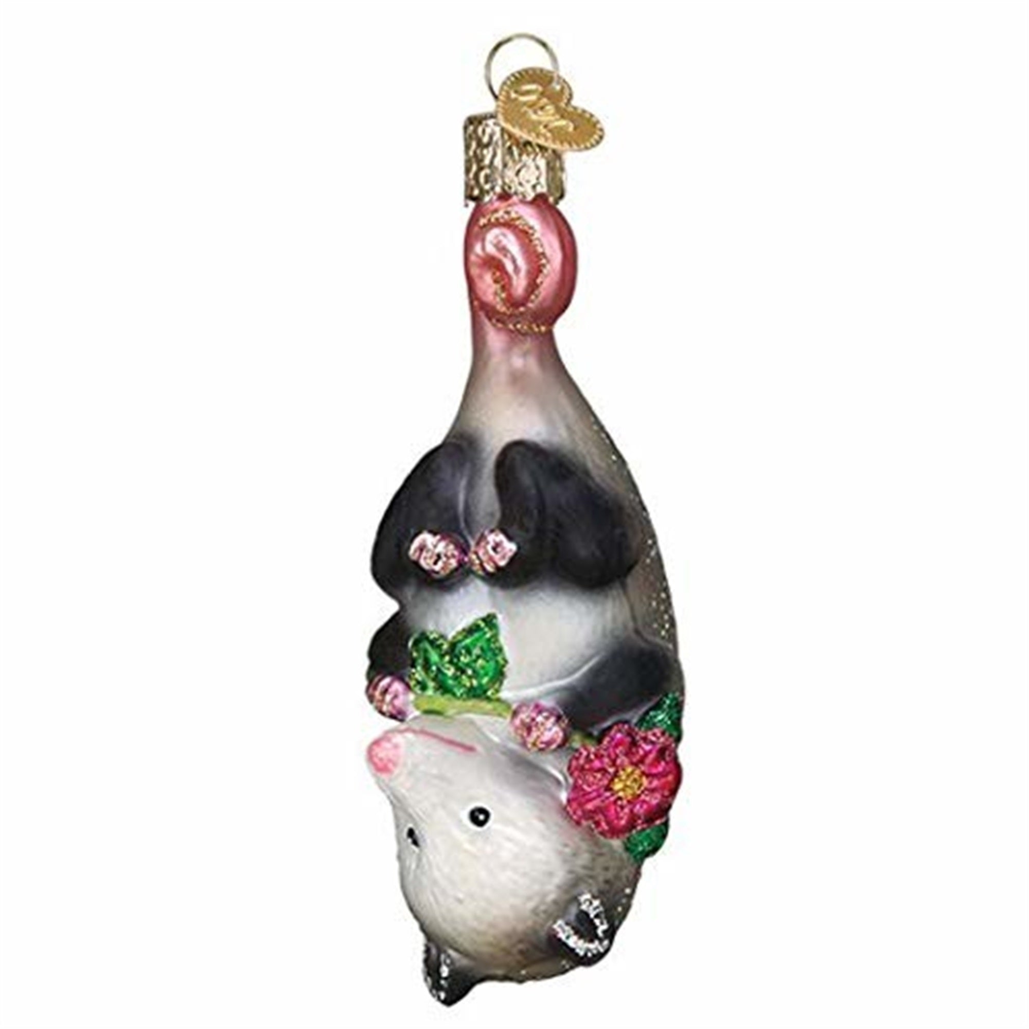Old World Christmas Blown Glass Christmas Ornament, Opossum