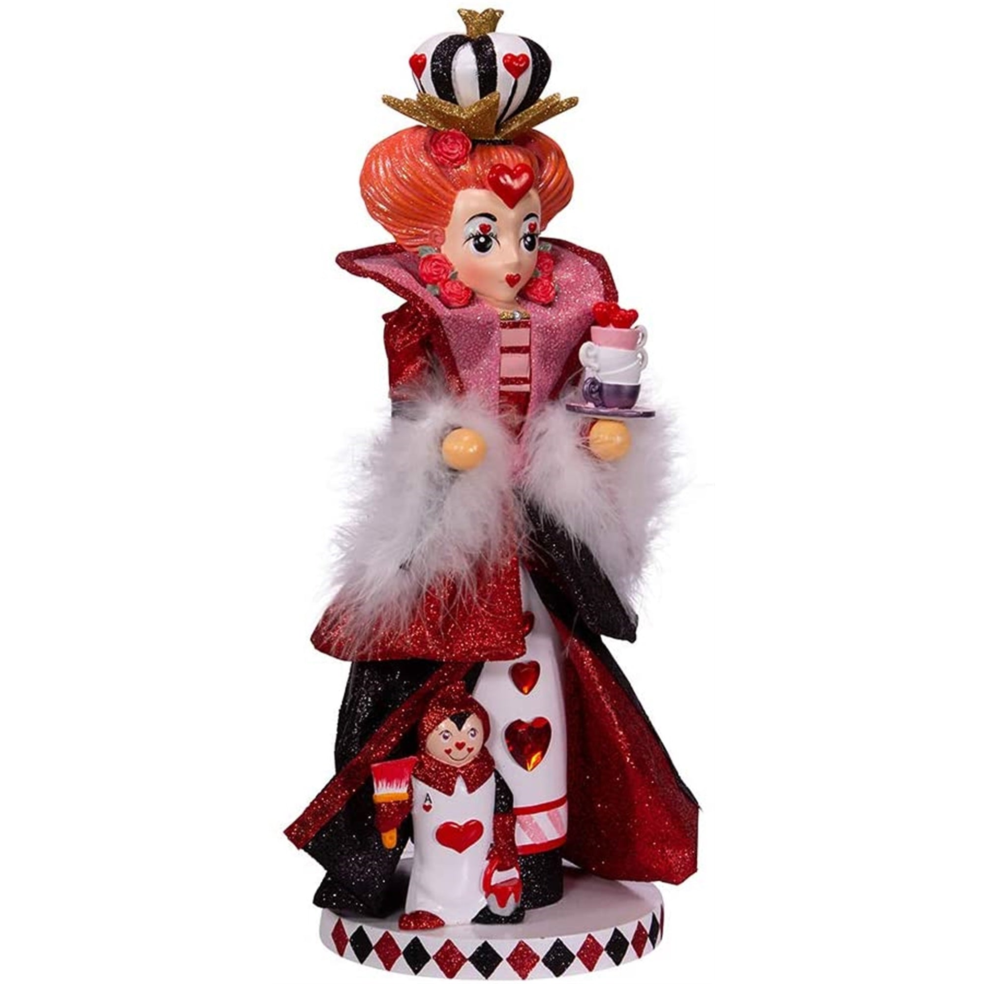 Kurt Adler Hollywood Nutcracker Collection, Queen of Hearts Nutcracker, 17.5"