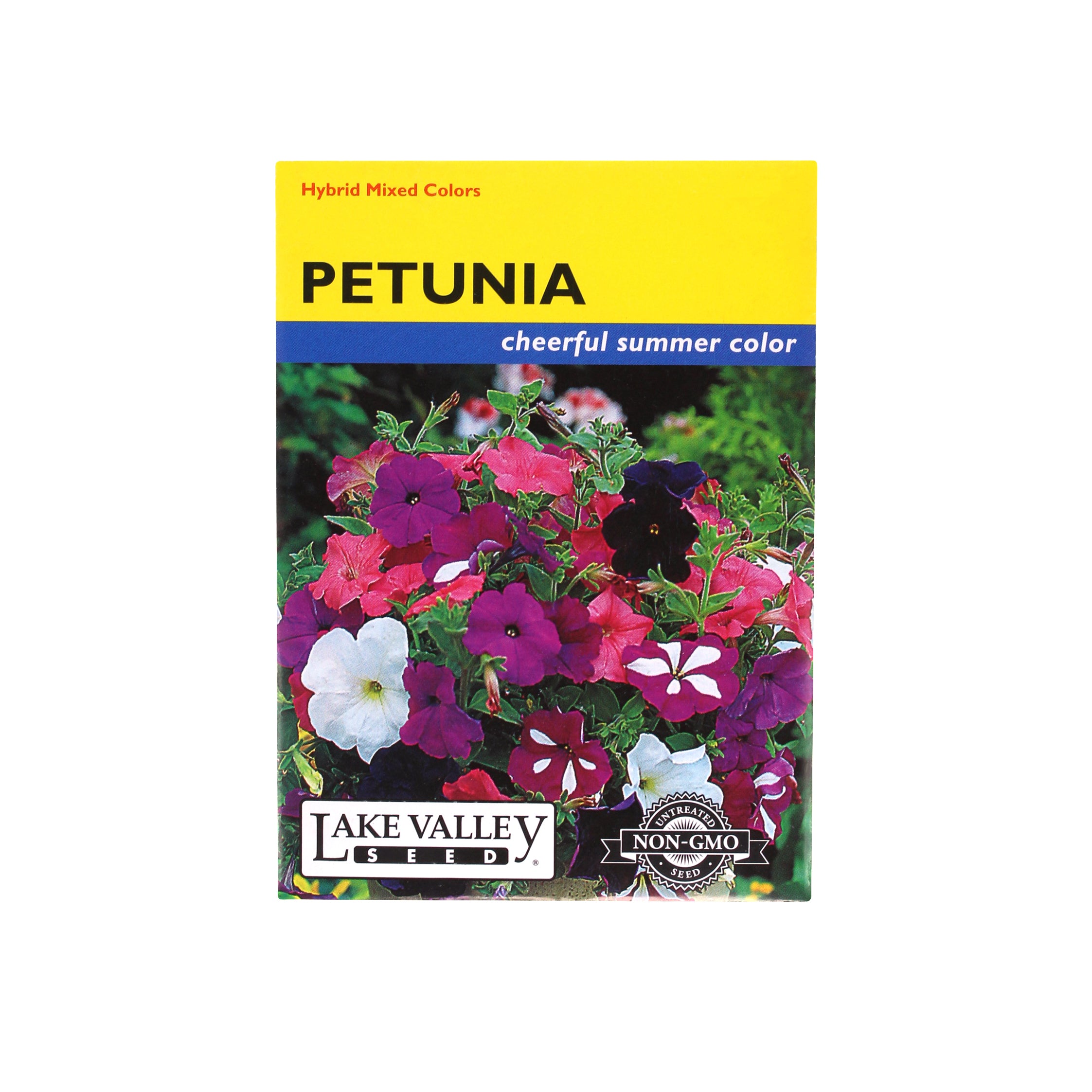Lake Valley Seed Petunia, Hybrid Flower Mix, 0.25g