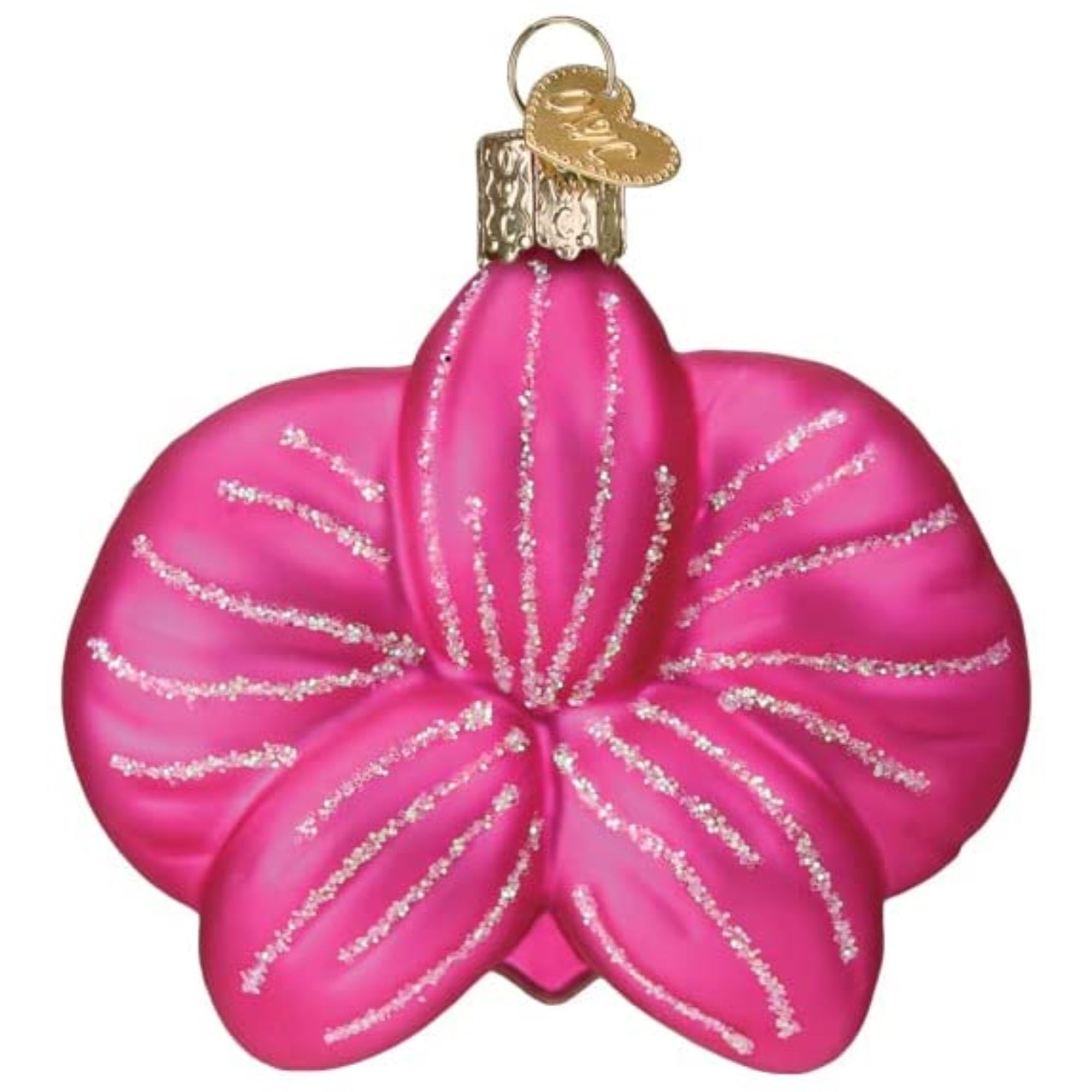 Old World Christmas Blown Glass Christmas Ornament, Orchid