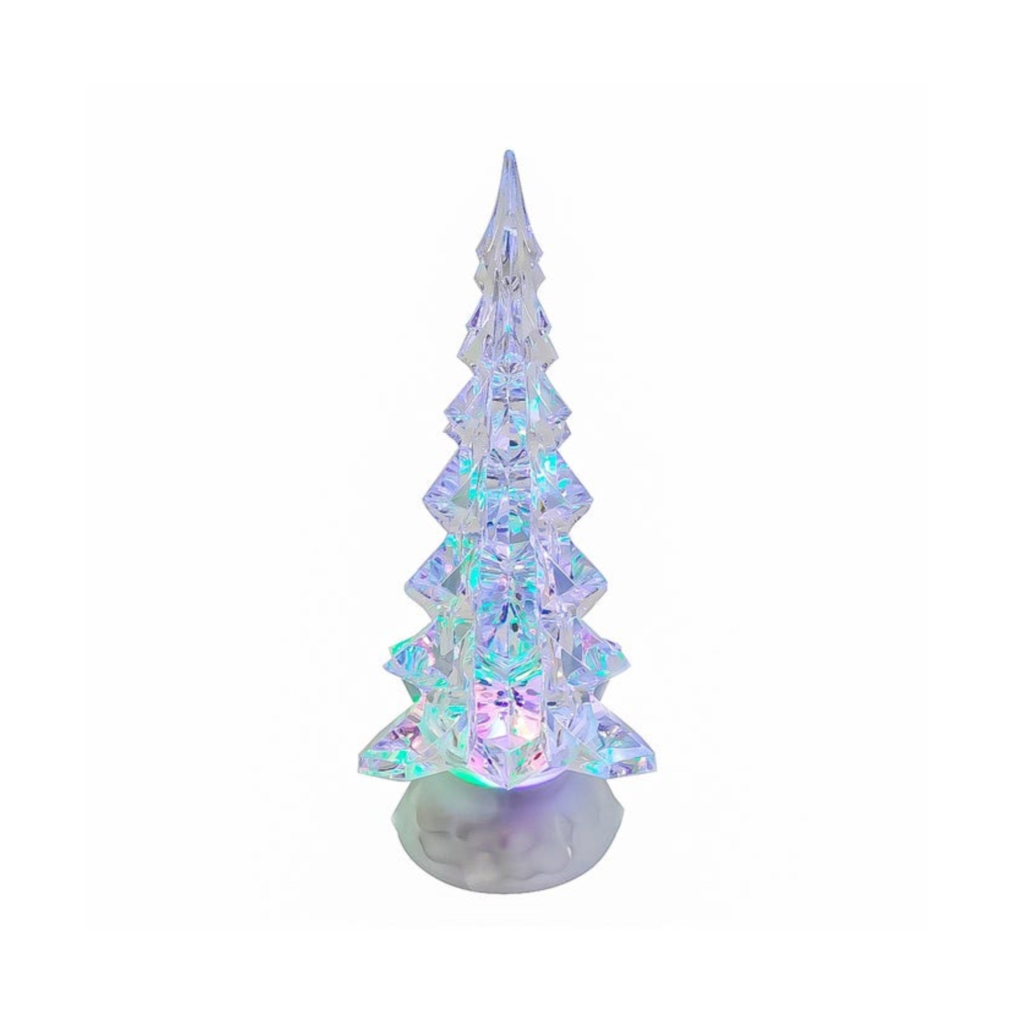 Kurt Adler Battery-Operated LED Lighted Christmas Tree Table Piece, 10.25"