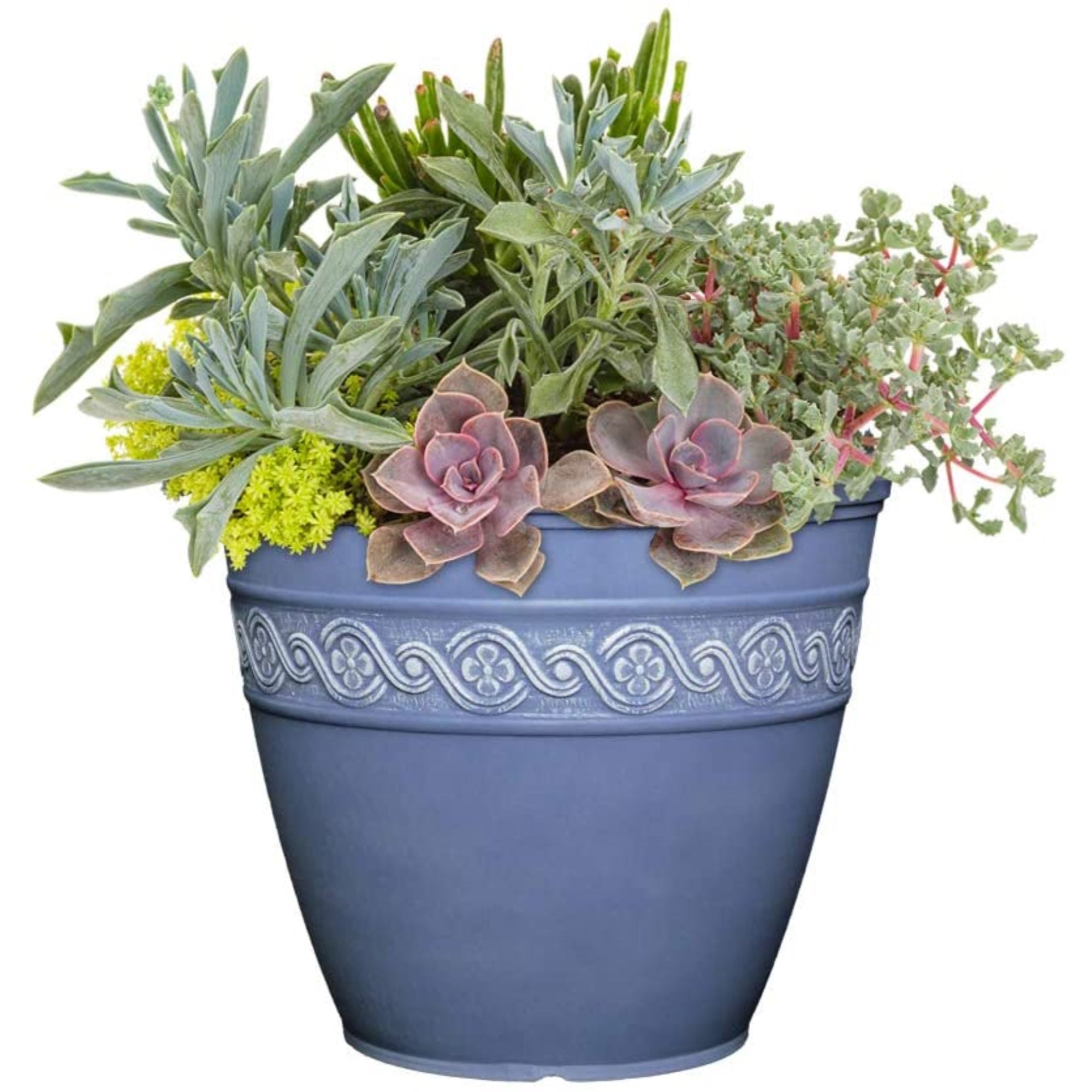 Classic Home and Garden Corinthian Resin Flower Pot Planter