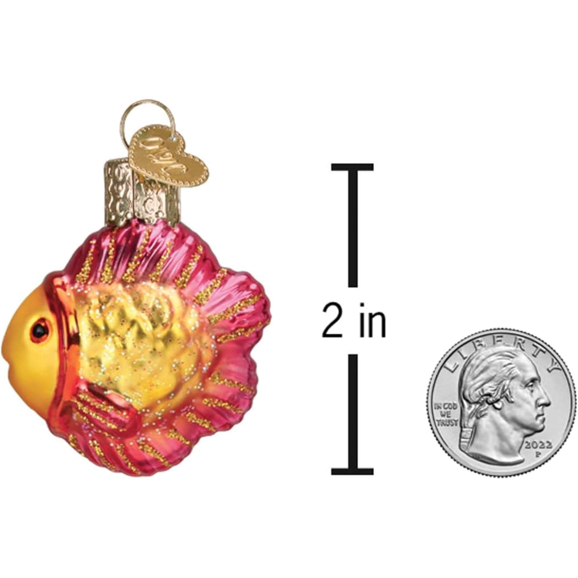Old World Christmas Gumdrops Mini Tropical Fish Glass Blown Ornament for Christmas Tree