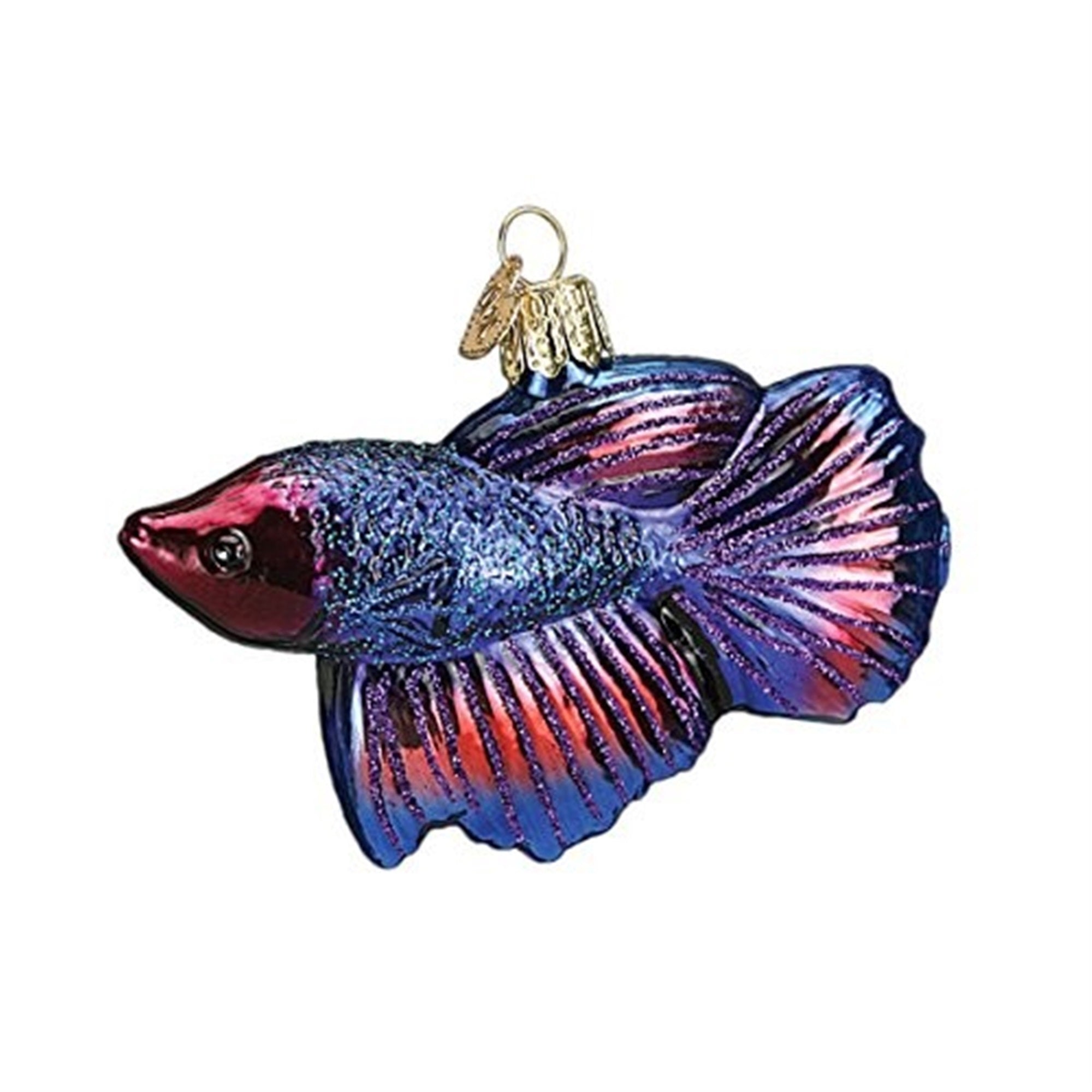 Old World Christmas Glass Blown Betta Fish Ornament