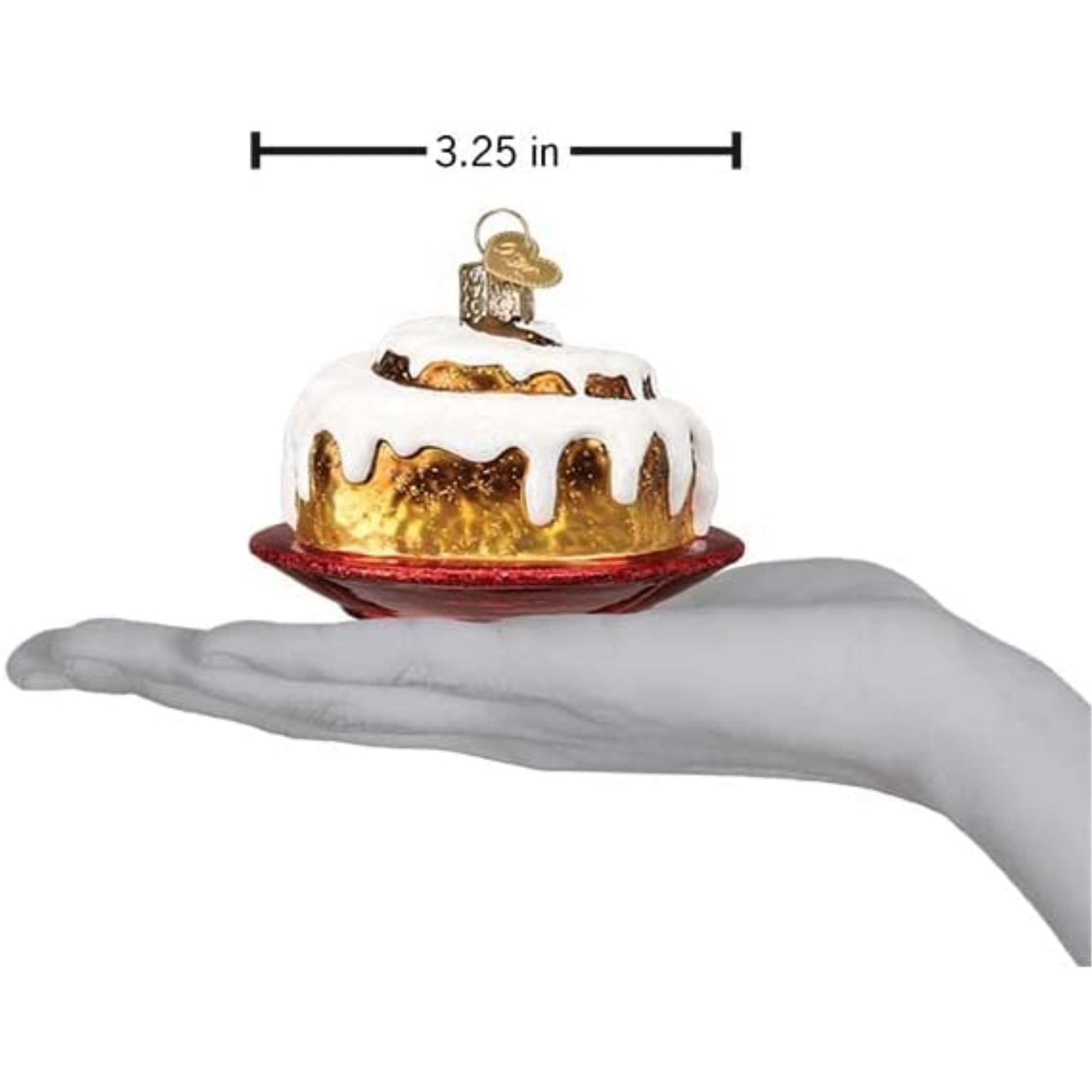 Old World Christmas Blown Glass Christmas Ornament, Cinnamon Roll