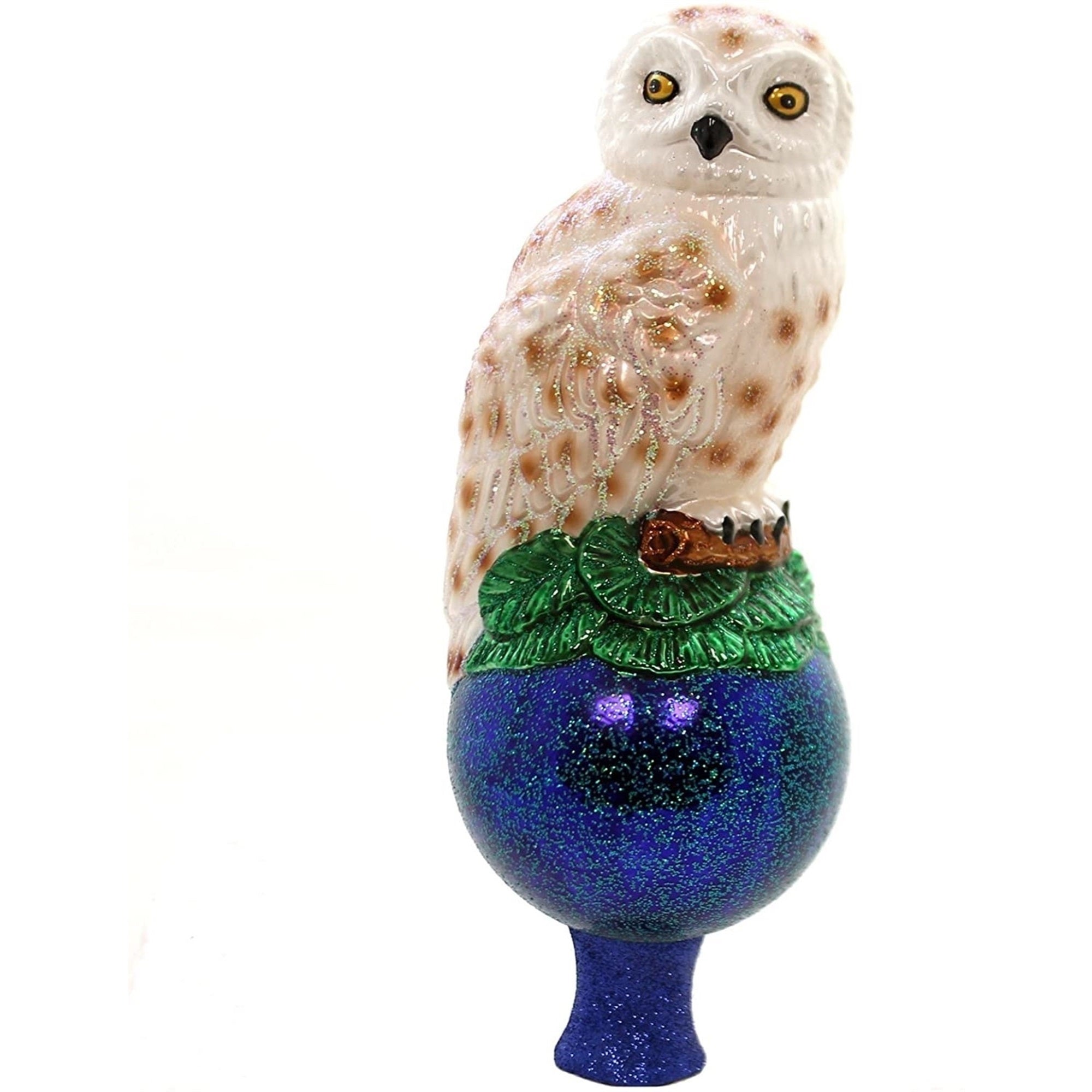 Old World Christmas Glass Blown Owl Tree Topper