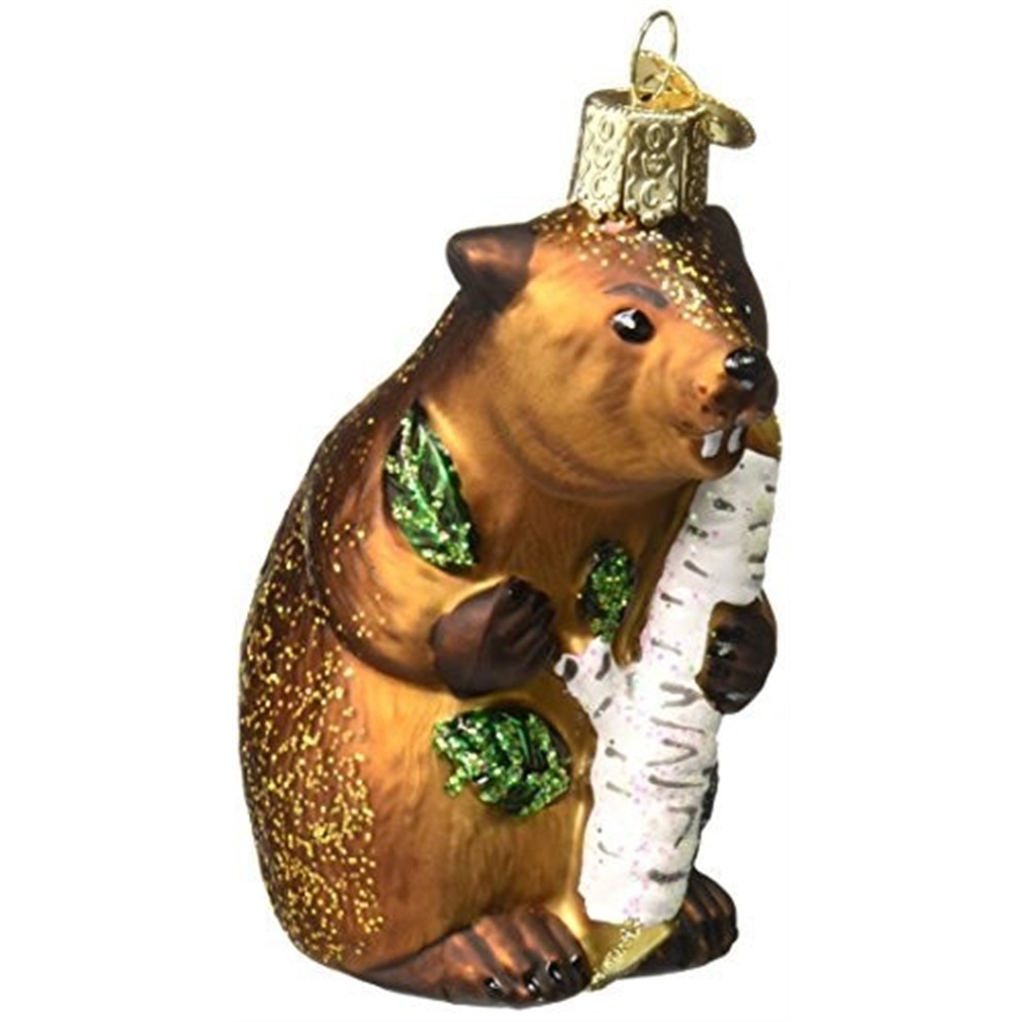 Old World Christmas Eager Beaver Glass Blown Ornament
