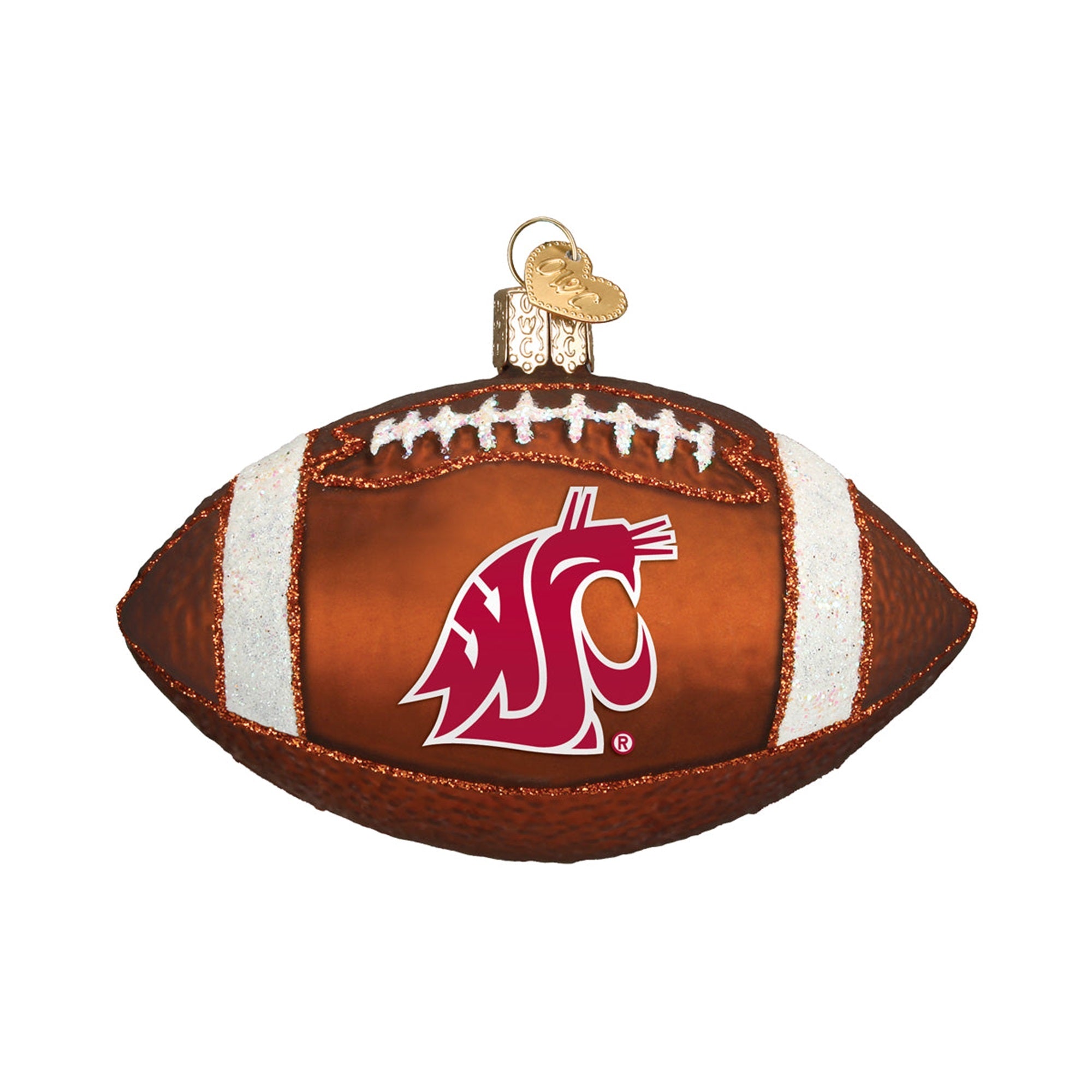 Old World Christmas Hanging Glass Tree Ornament, Washington State University Football