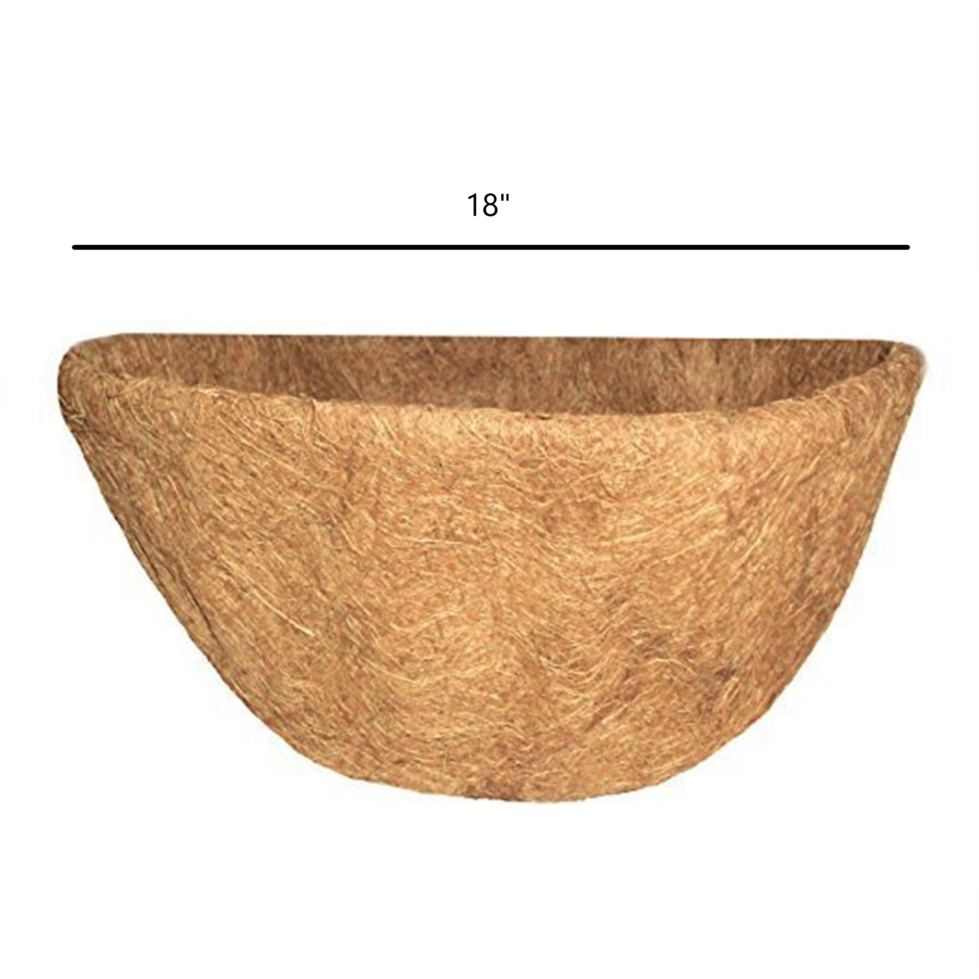 Grower Select Source Growers Select Half Round Wall Basket Coco Liner, 18 inches