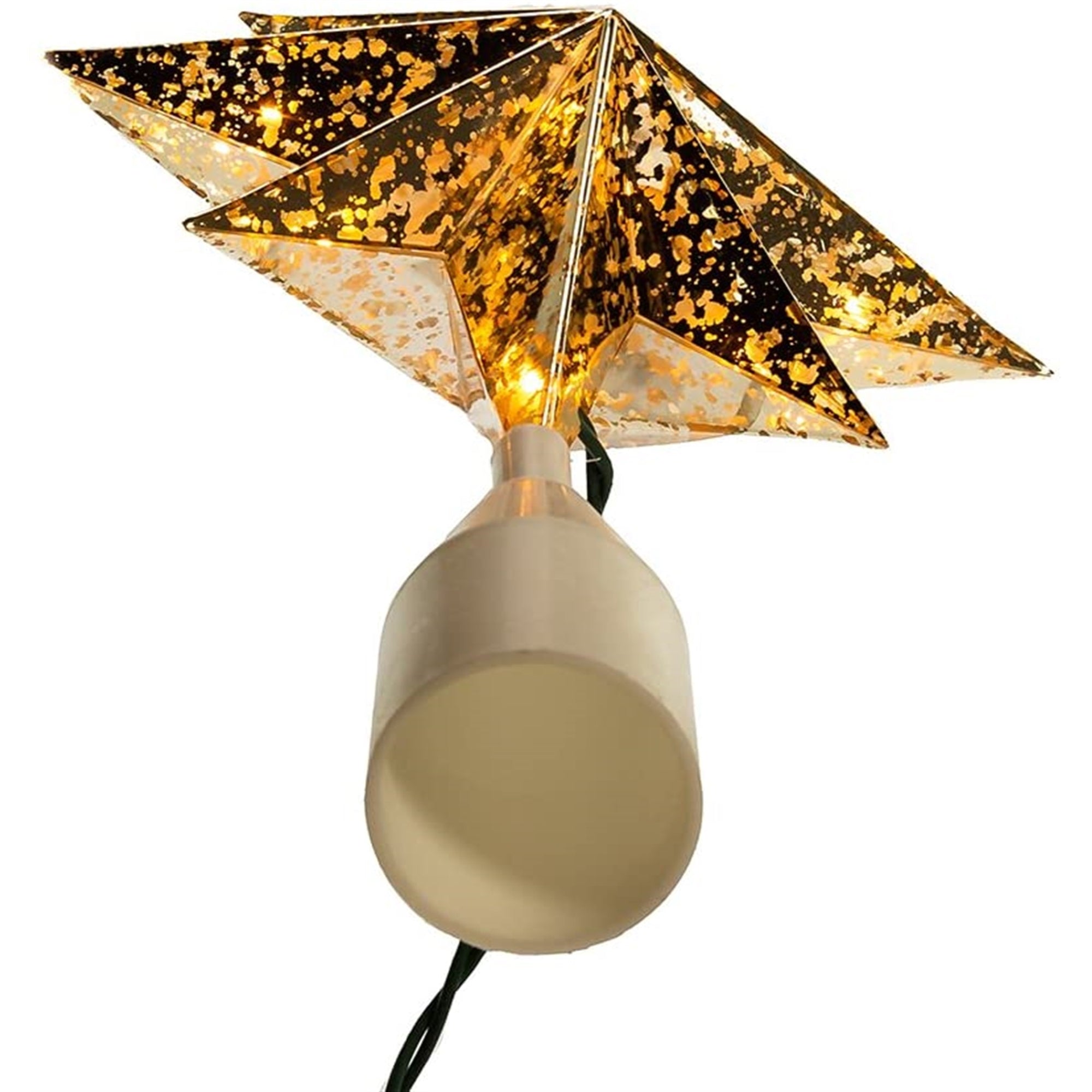 Kurt Adler Gold Bethlehem Star Lighted Treetop, 12.5"