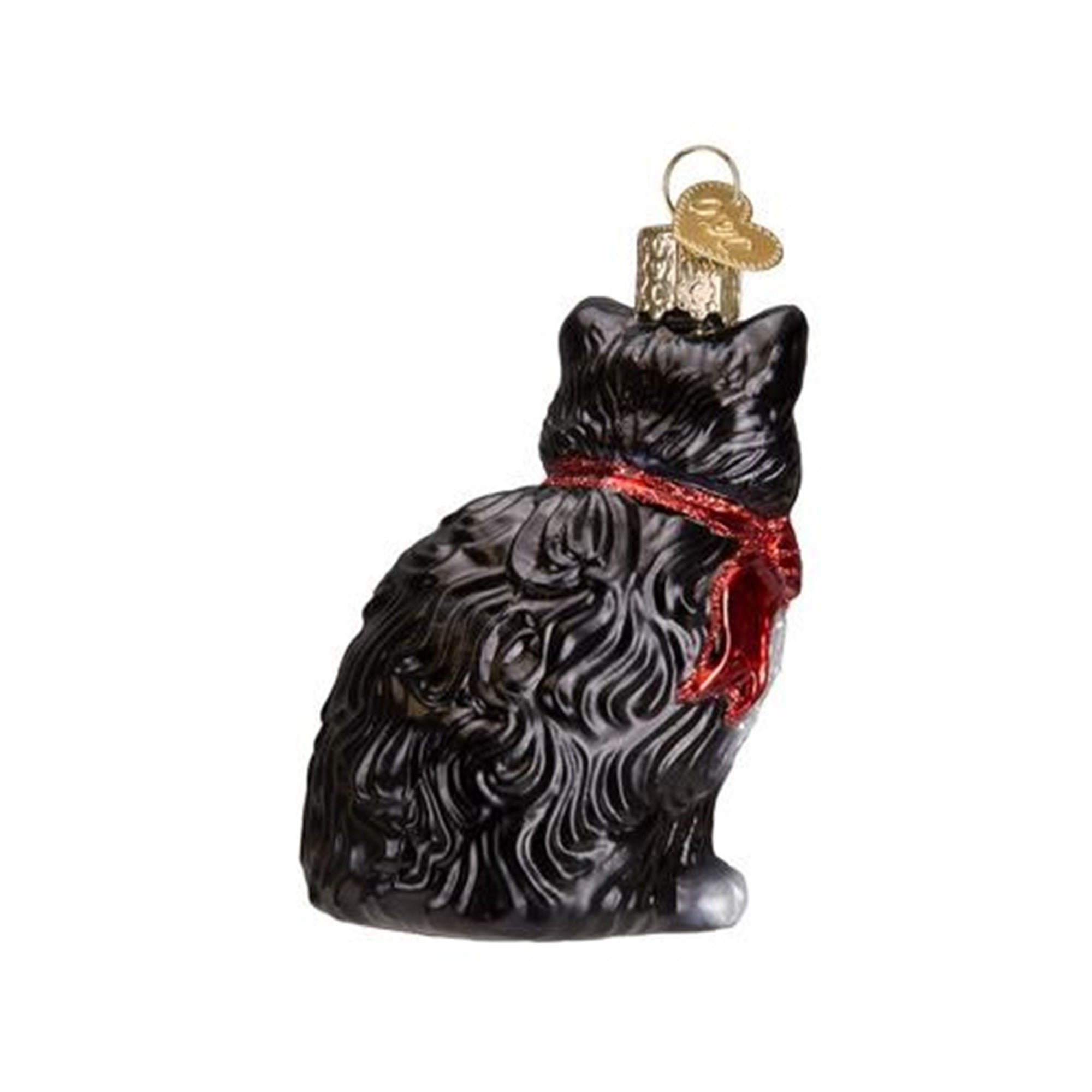 Old World Christmas Blown Glass Christmas Ornament, Tuxedo Kitty