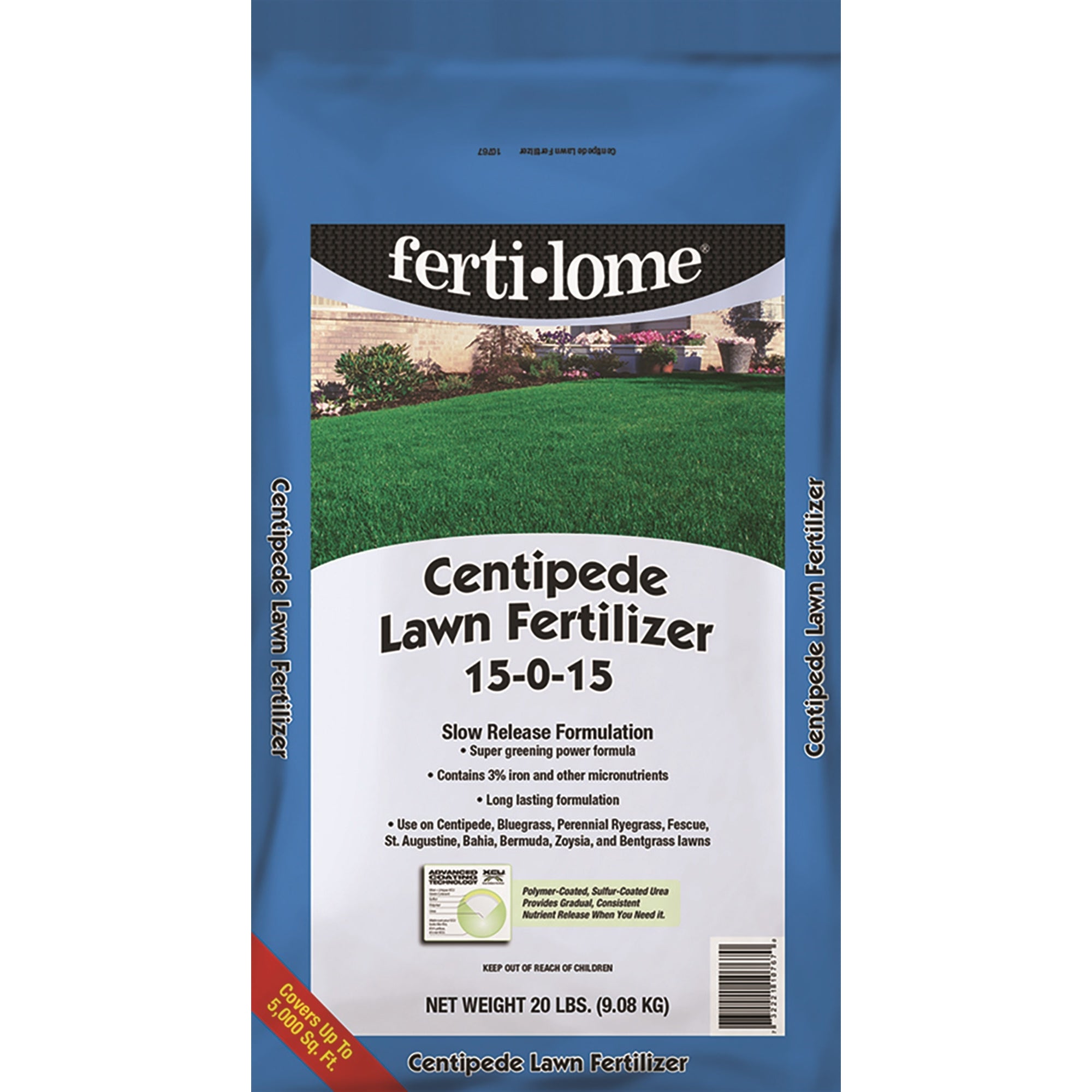 Fertilome Centipede Lawn Fertilizer 15-0-15 20 Lb
