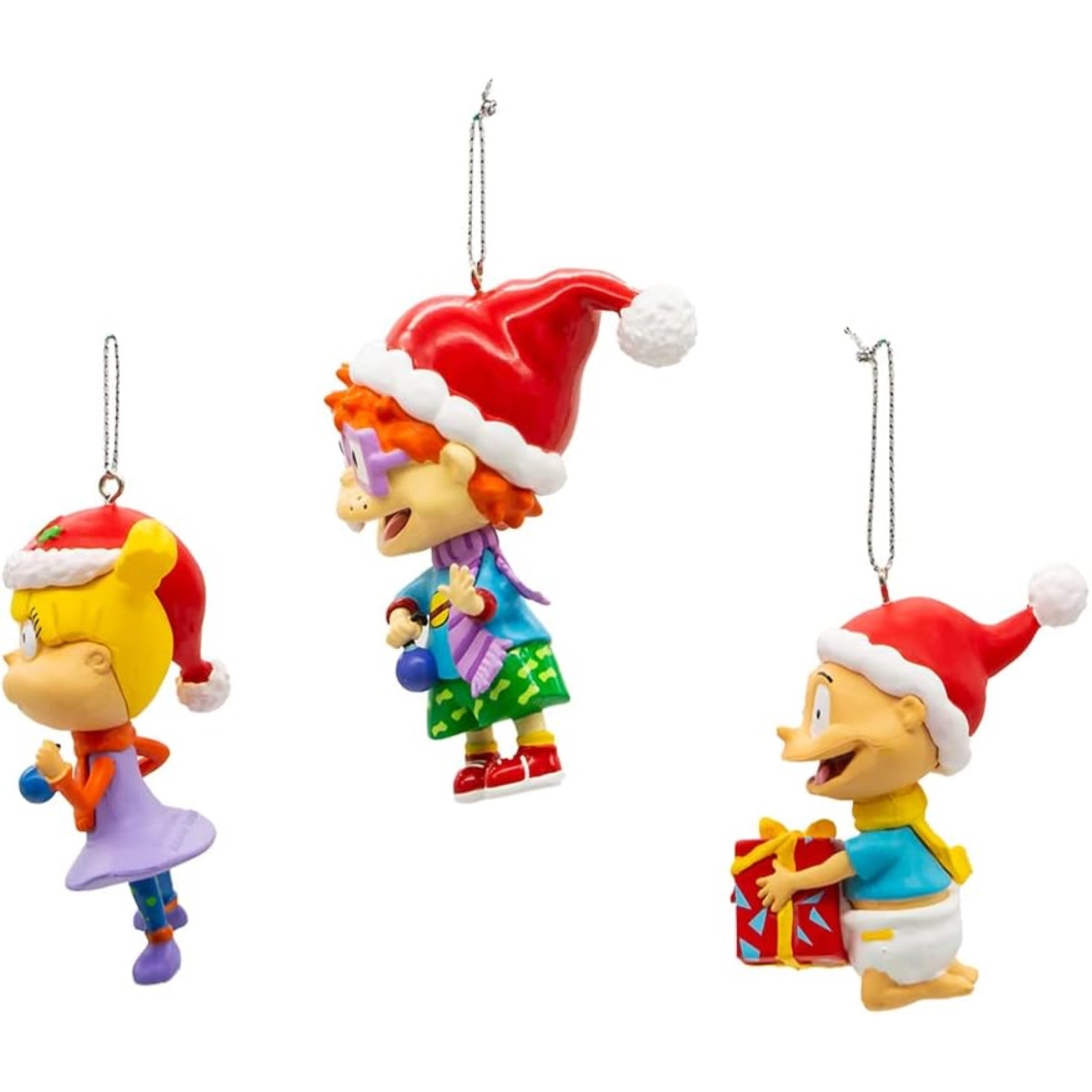 Kurt Adler Rugrats Blow Mold 3-Piece Ornament Set, Multicolor, 3.5"