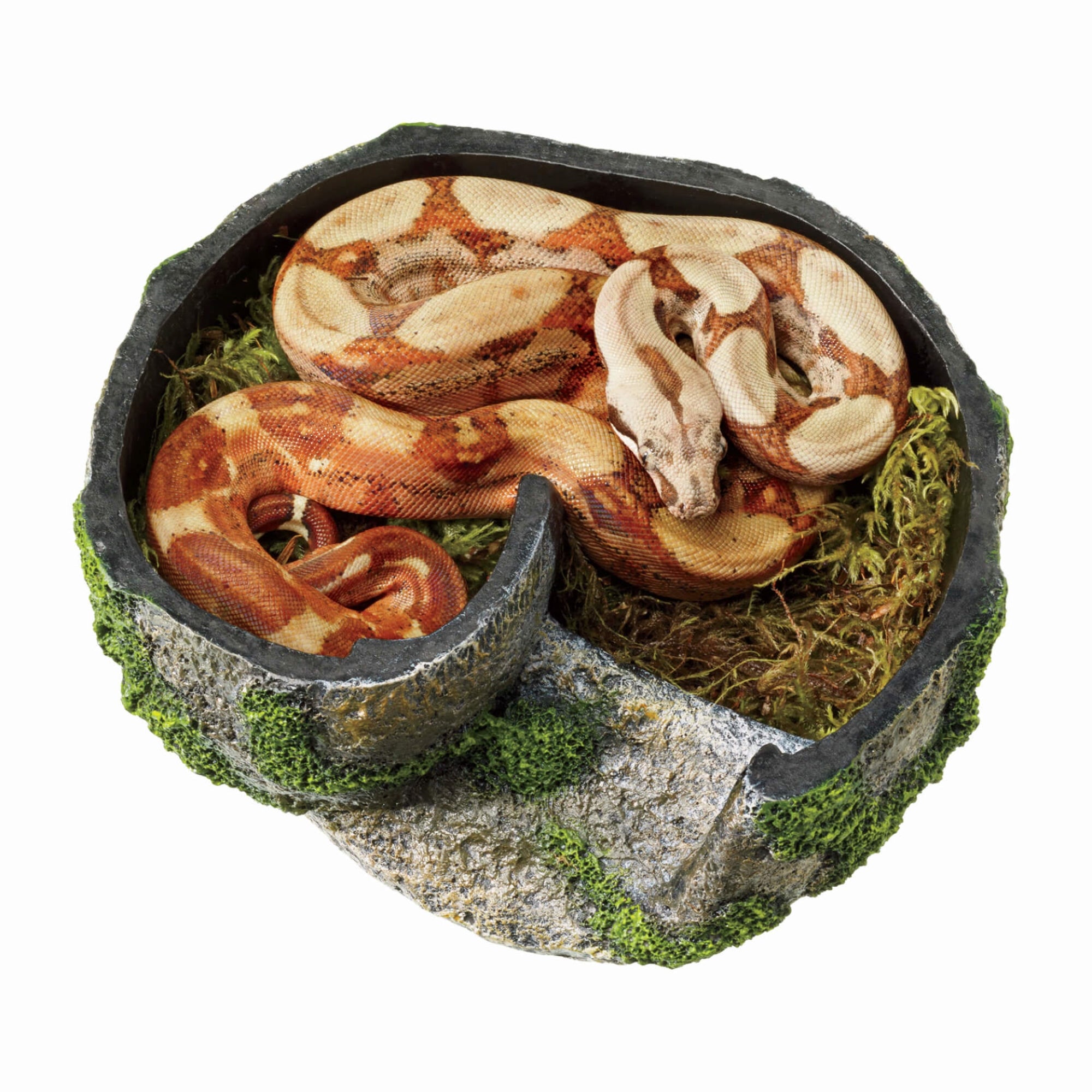 Zilla Reptile Products Naturalistic Rock Lair, Size, 5.5" L x 5" W x 4" H