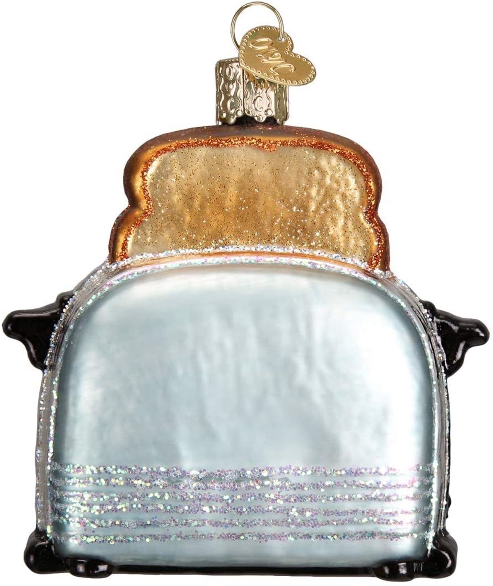 Old World Christmas Glass Blown Retro Toaster Ornament