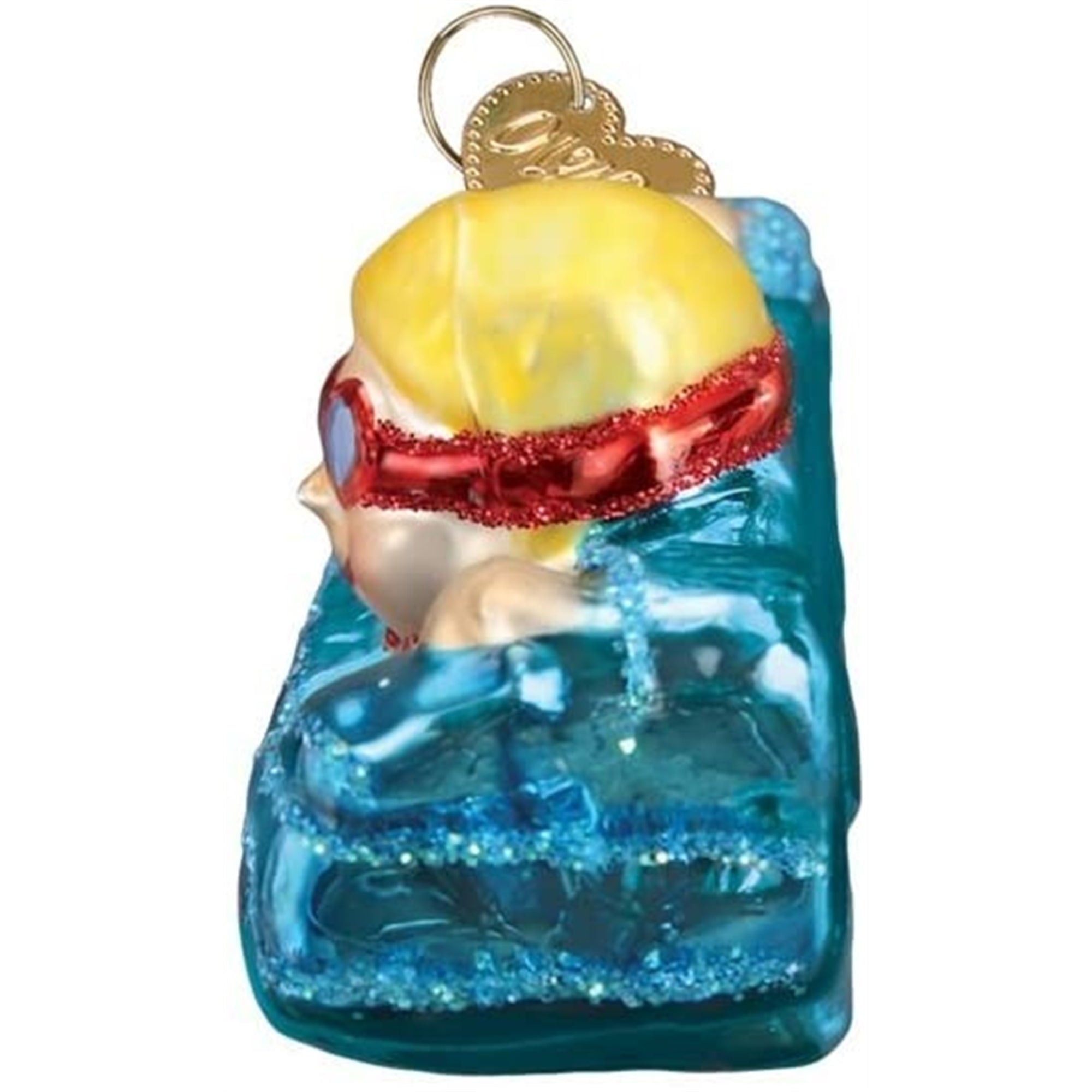 Old World Christmas Glass Blown Swimming Ornament