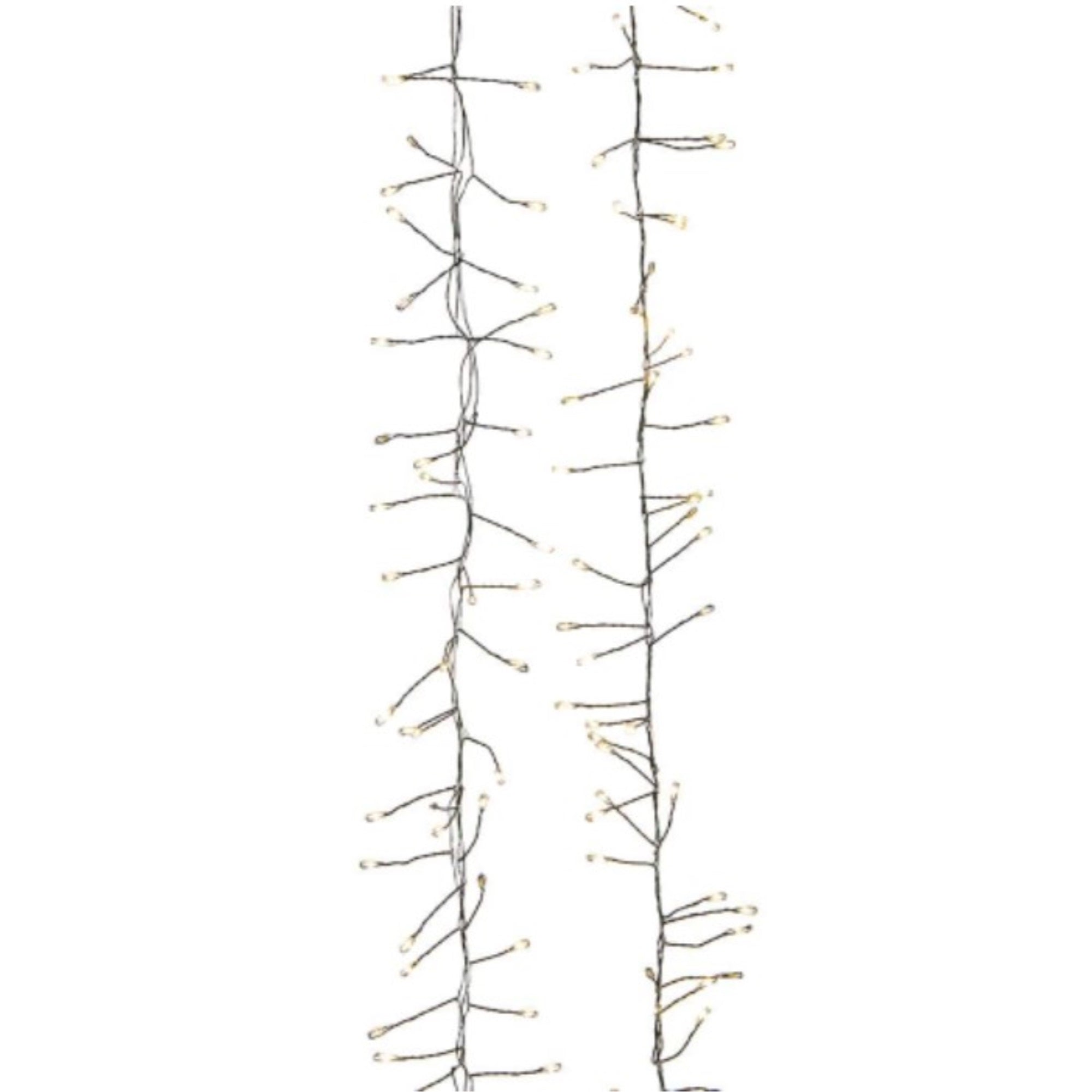 Kurt Adler 240-Light Twinkling Warm White LED Cluster Garland