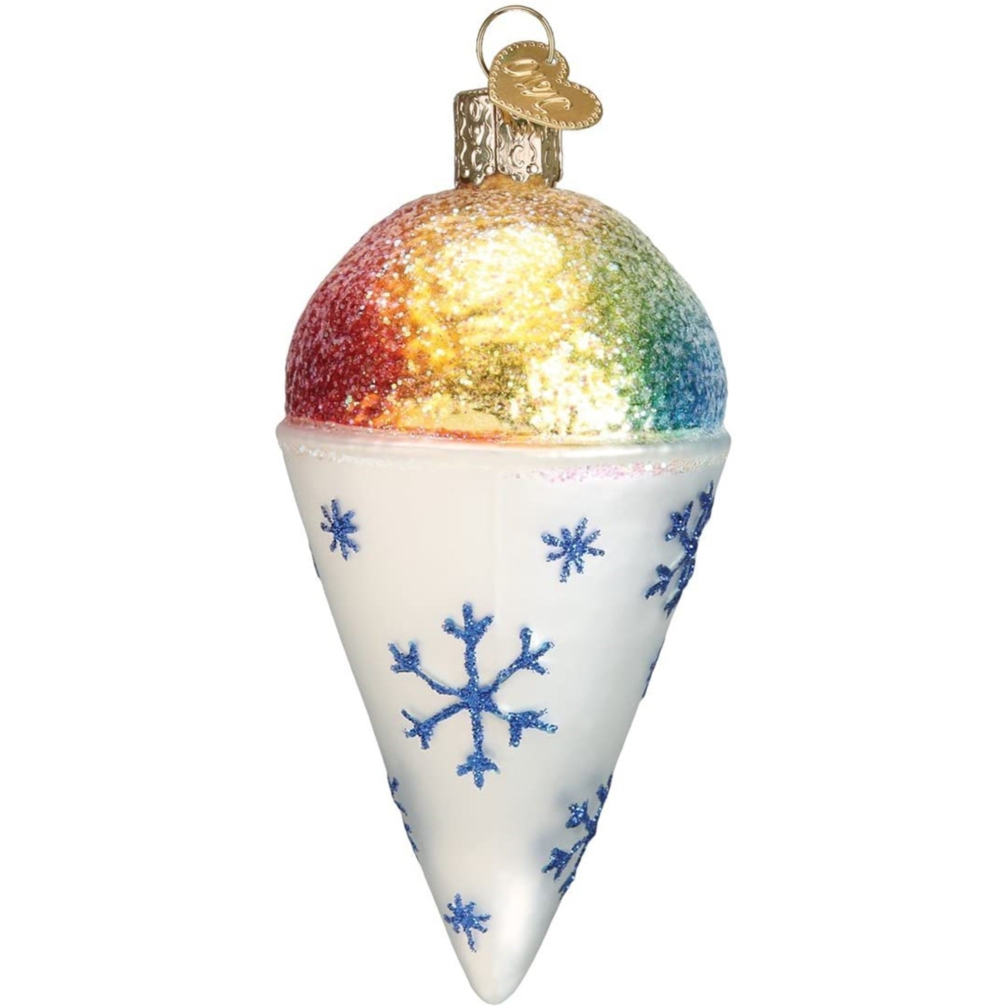 Old World Christmas Blown Glass Christmas Ornament, Snow Cone