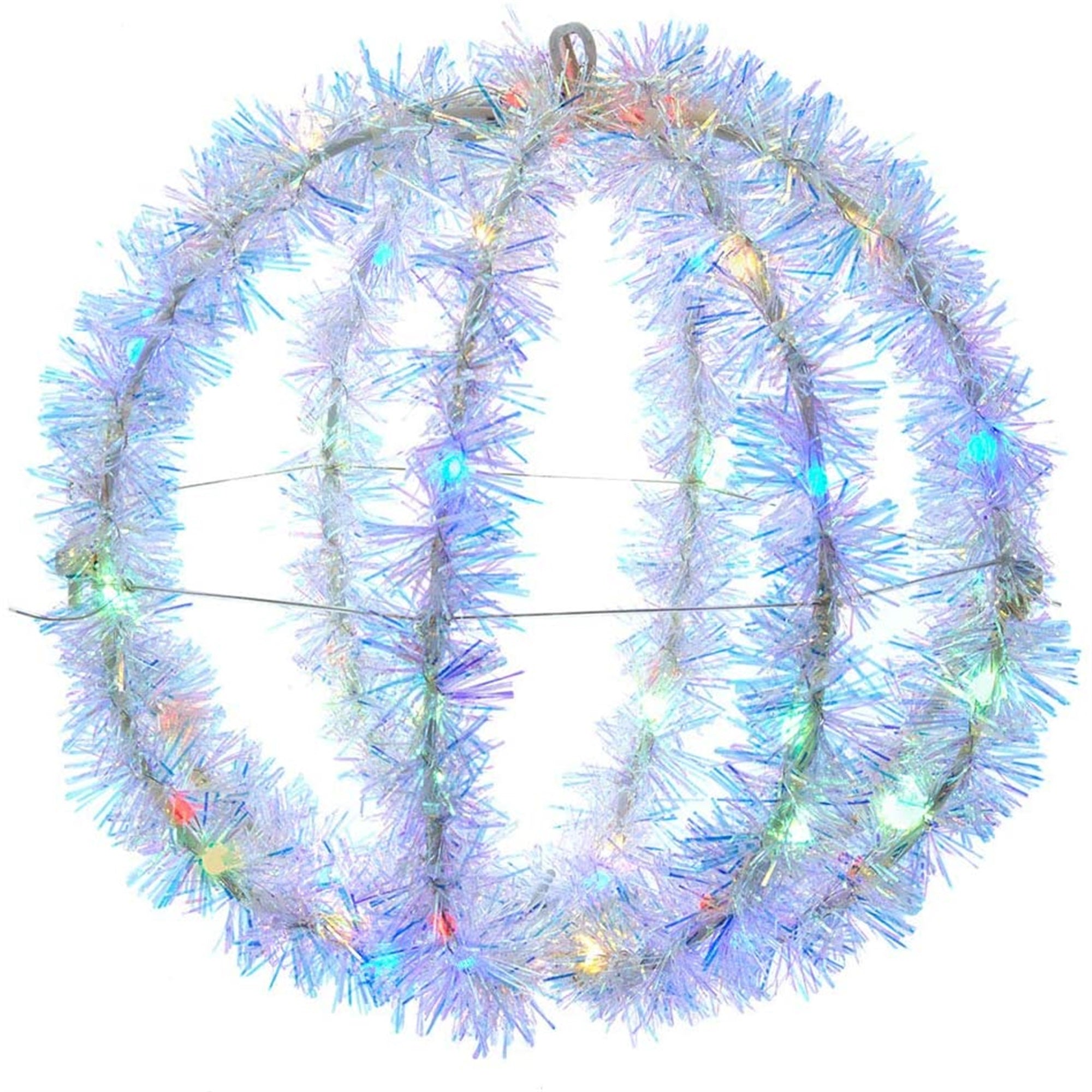 Kurt Adler Foldable Hanging Sphere Christmas Light, Multi-Colored, 8"