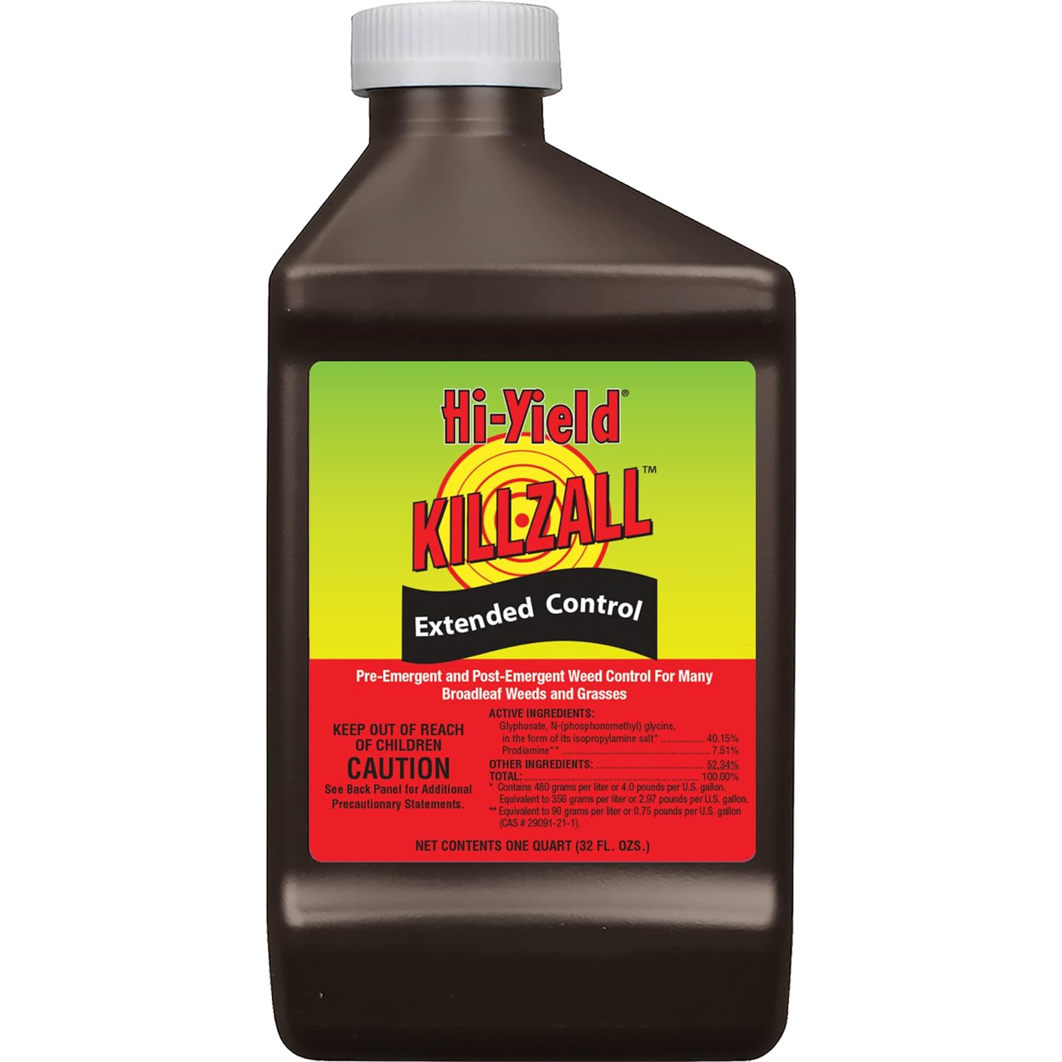 Hi-Yield Killzall Extended Weed Control for Broadhead Weeds and Grasses, 32 Oz