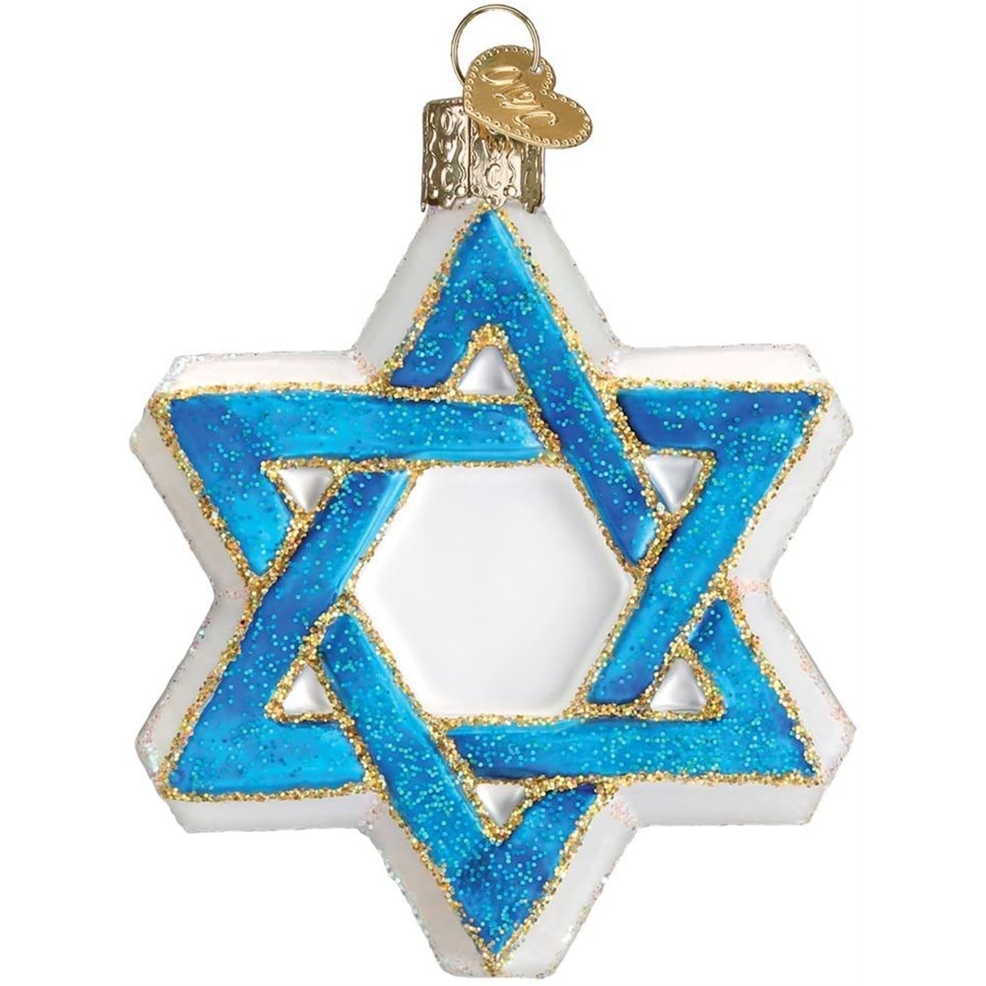Old World Christmas Blown Glass Christmas Ornament, Star of David