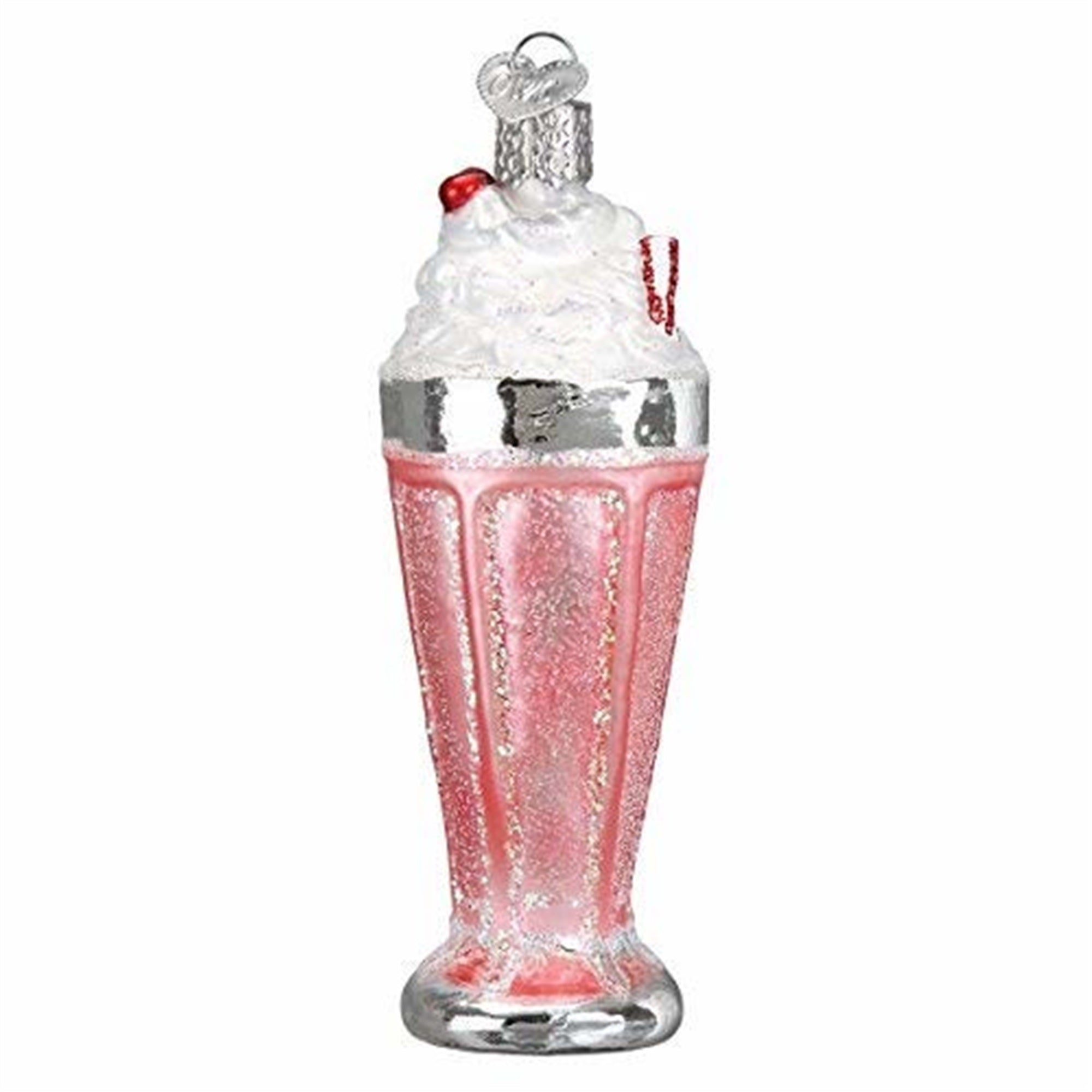 Old World Christmas Milkshake Glass Blown Ornament