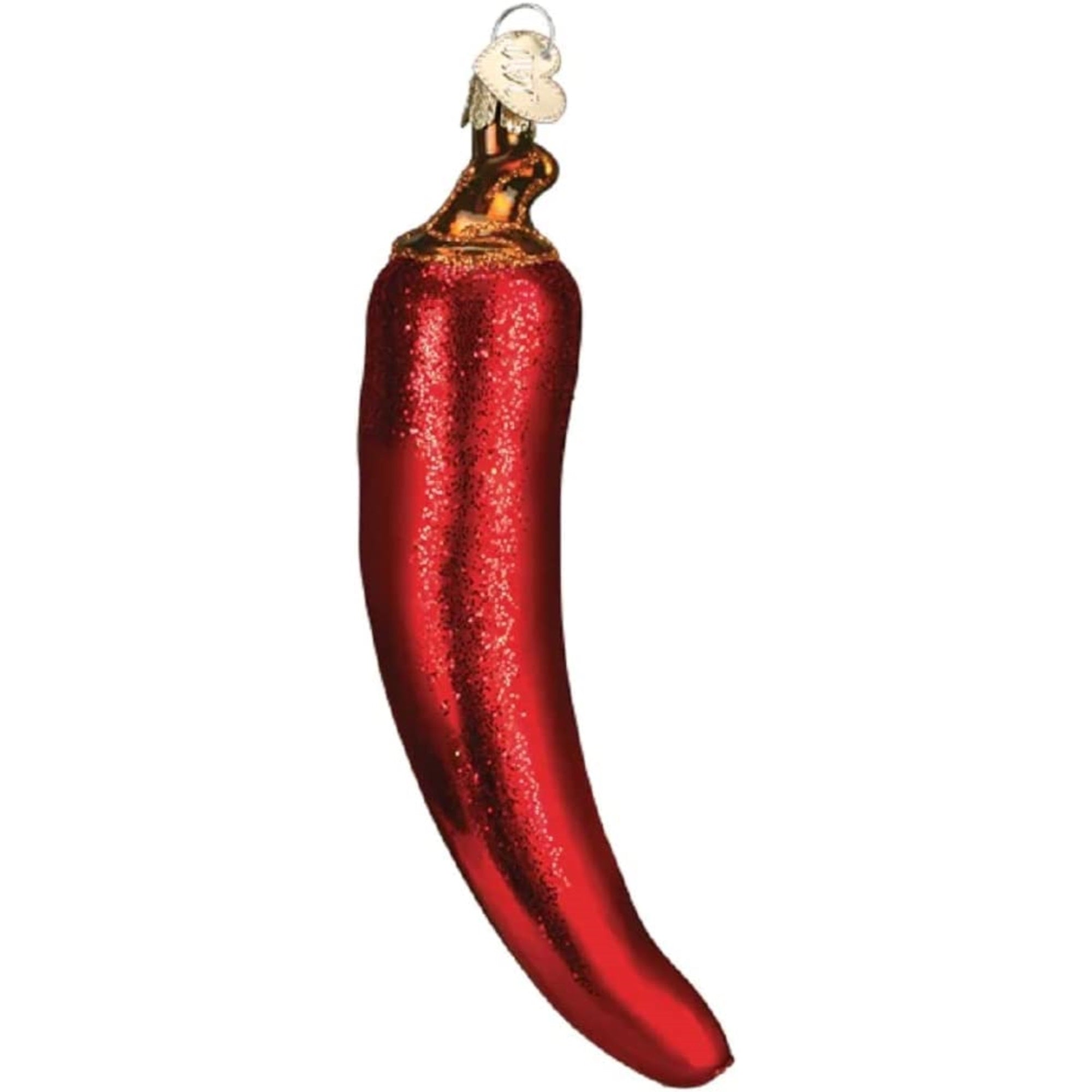 Old World Christmas Glass Blown Red Chili Pepper Ornament, 5.5"