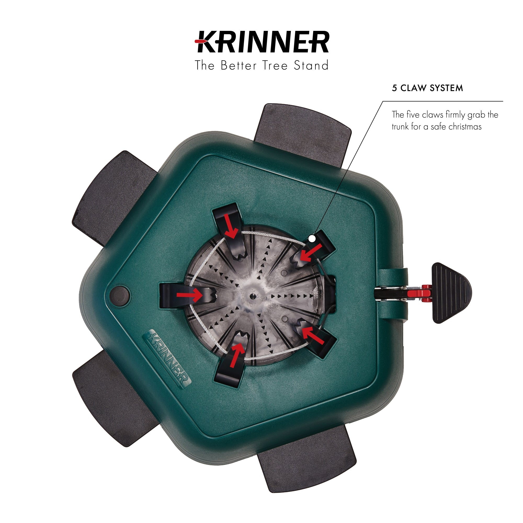 Krinner Tree Genie Large Christmas Tree Stand (New with Water Level Indicator)