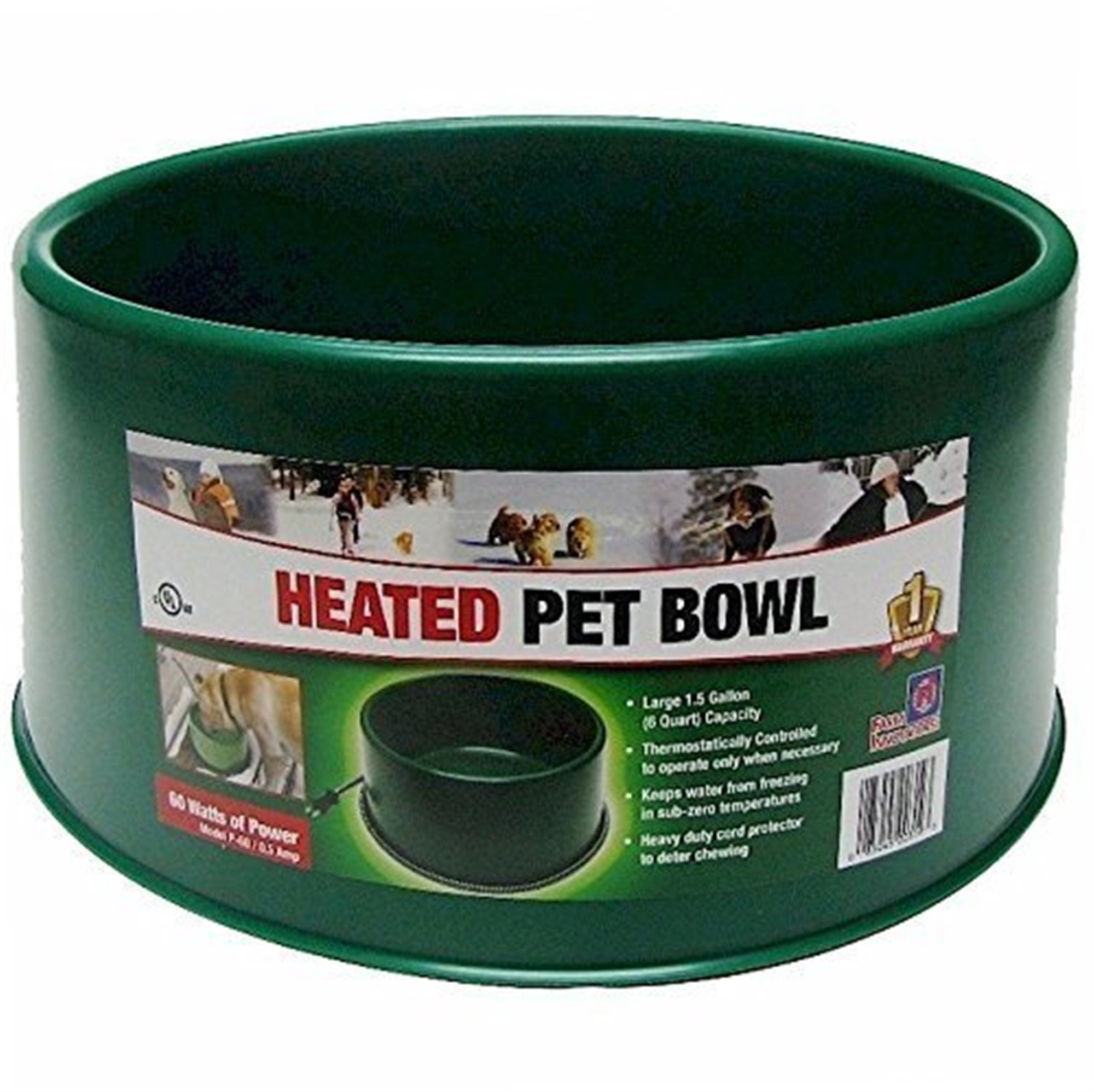 Farm Innovators - 60W Round Heated Pet Bowl