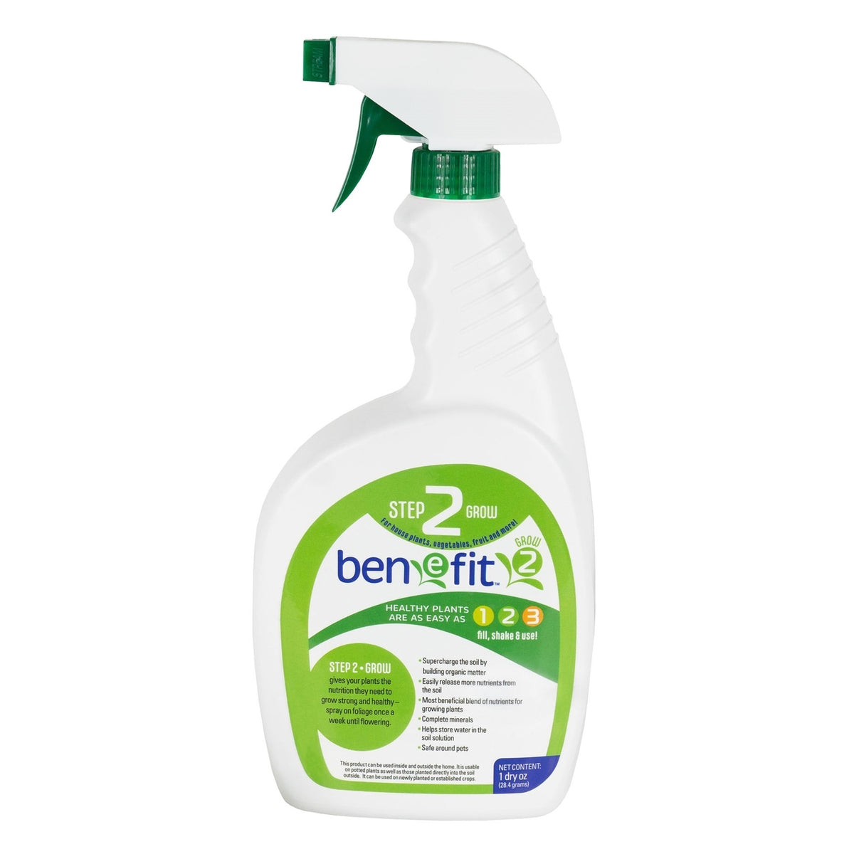 BENEFIT Step 2 Grow for House Plants, Vegetables, Fruit & More, 1 dry