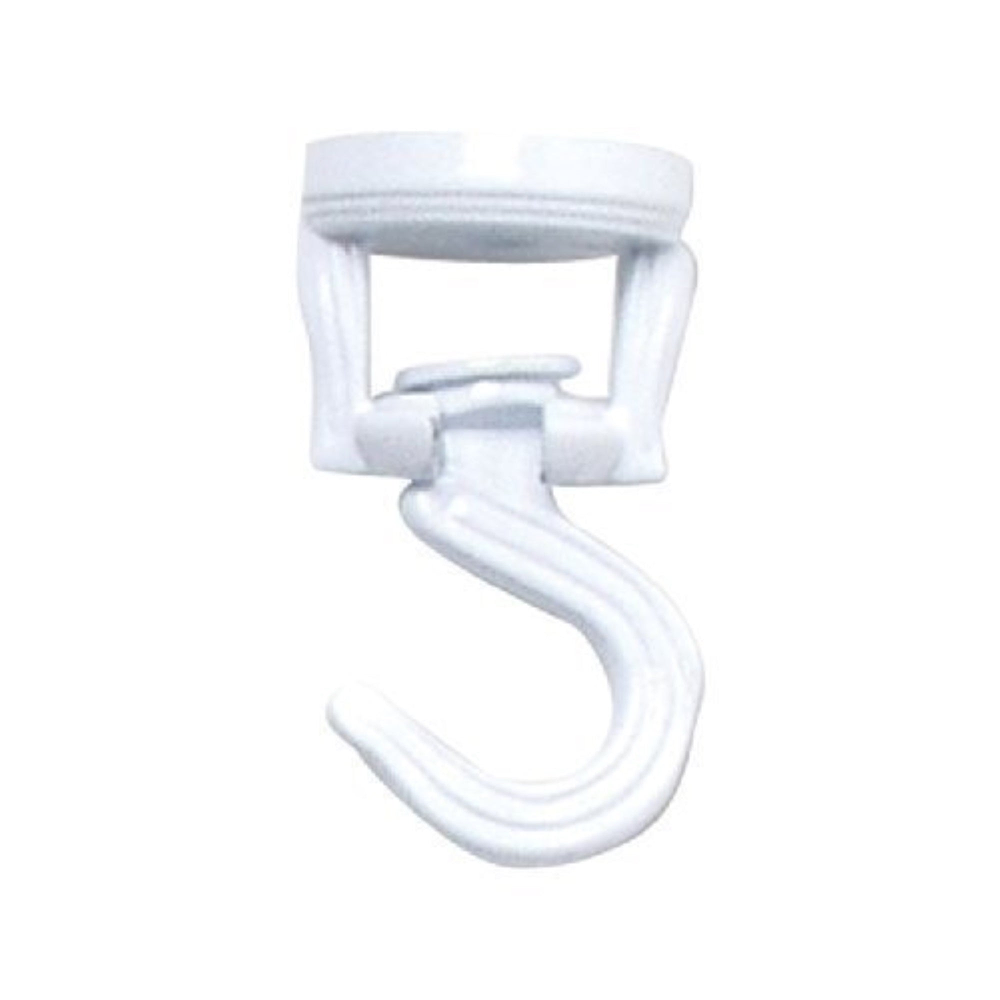 Pancea Products Steel Ceiling Hook, 360-Degree Swivel, White