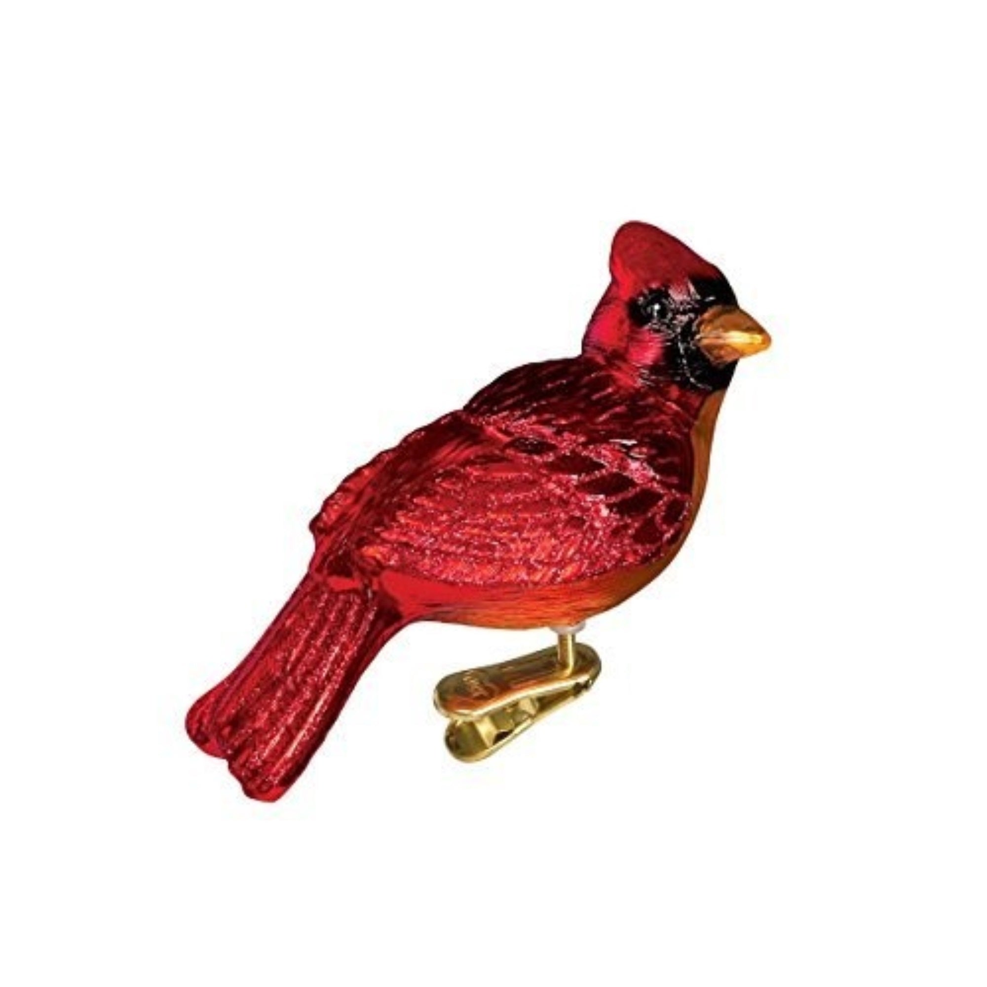 Old World Christmas Resting Cardinal Glass Blown Ornament