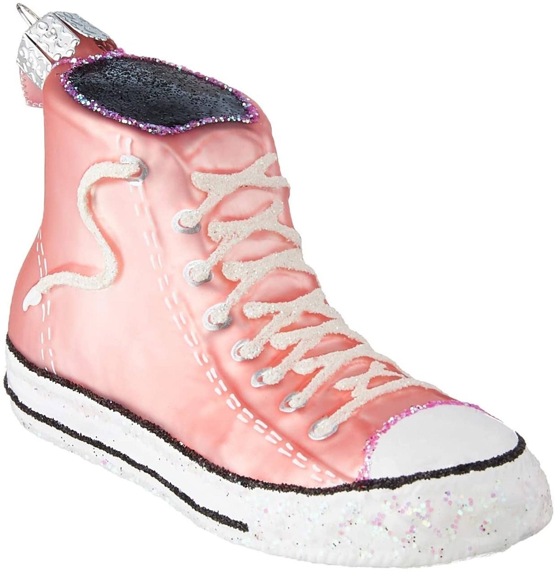 Old World Christmas Glass Blown PINK HIGH-TOP SNEAKER Ornament