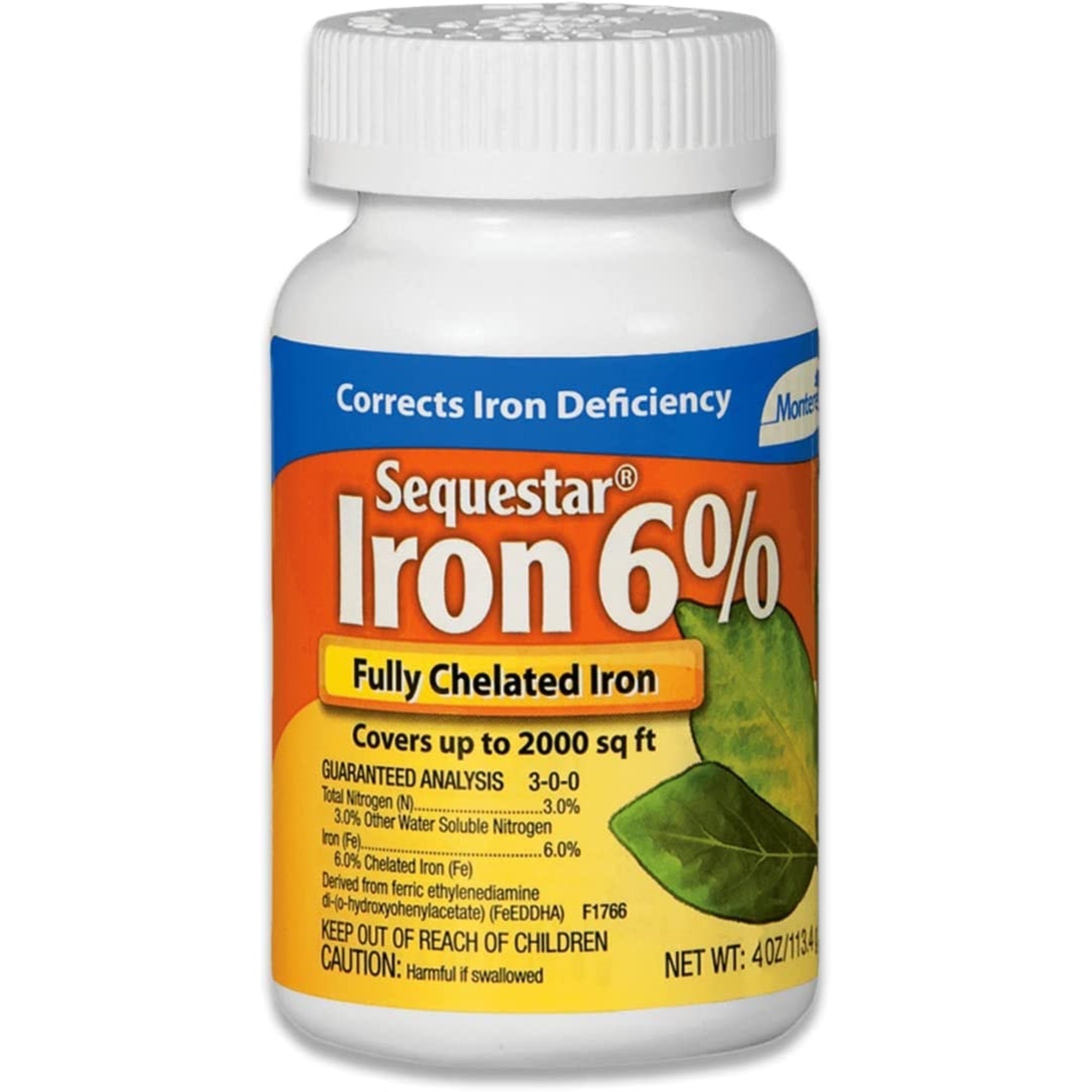 Monterey Sequestar Iron 6% Fully Chelated Iron, 3-0-0, Bottle (4 oz)