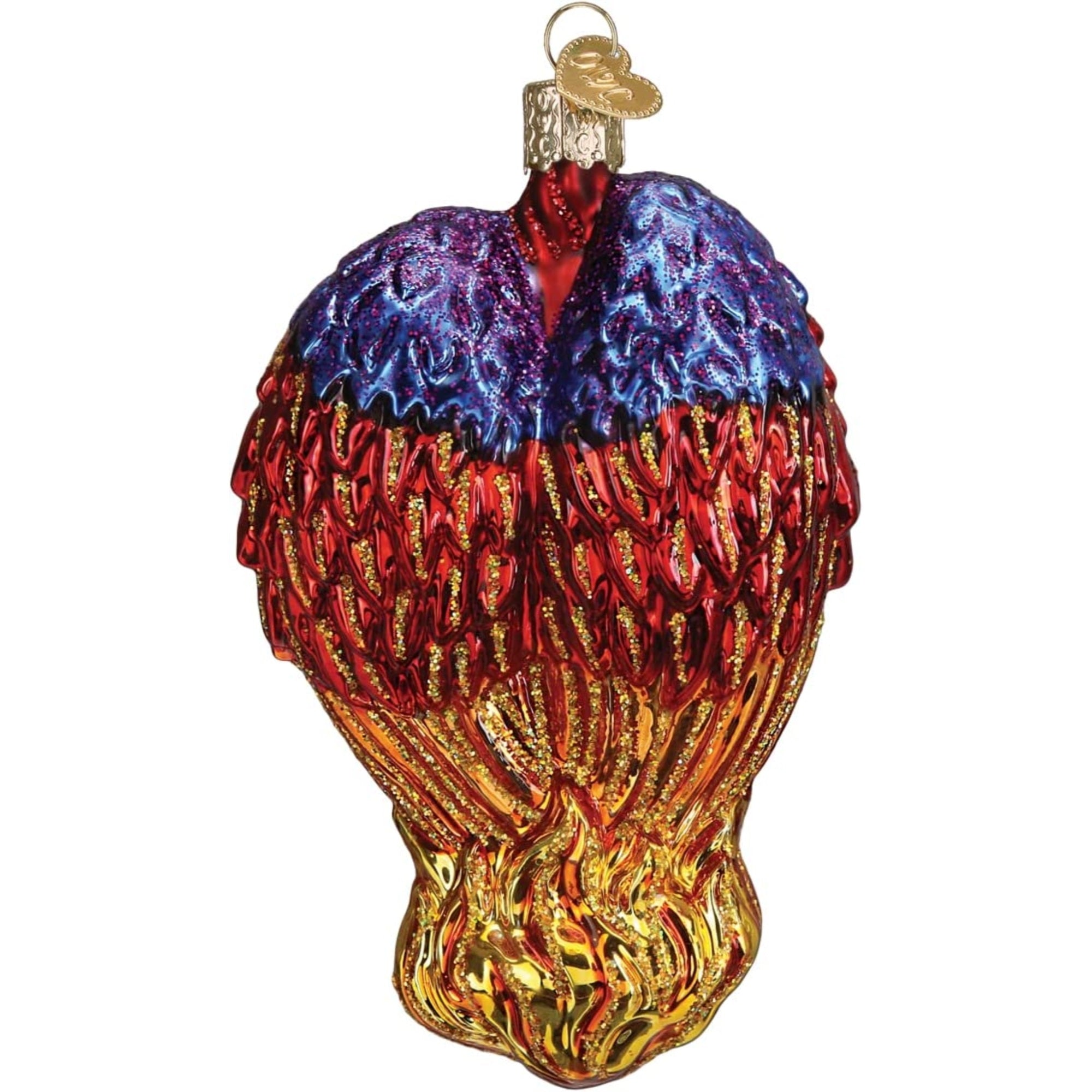 Old World Christmas Glass Blown Fiery Phoenix Ornament, 5"