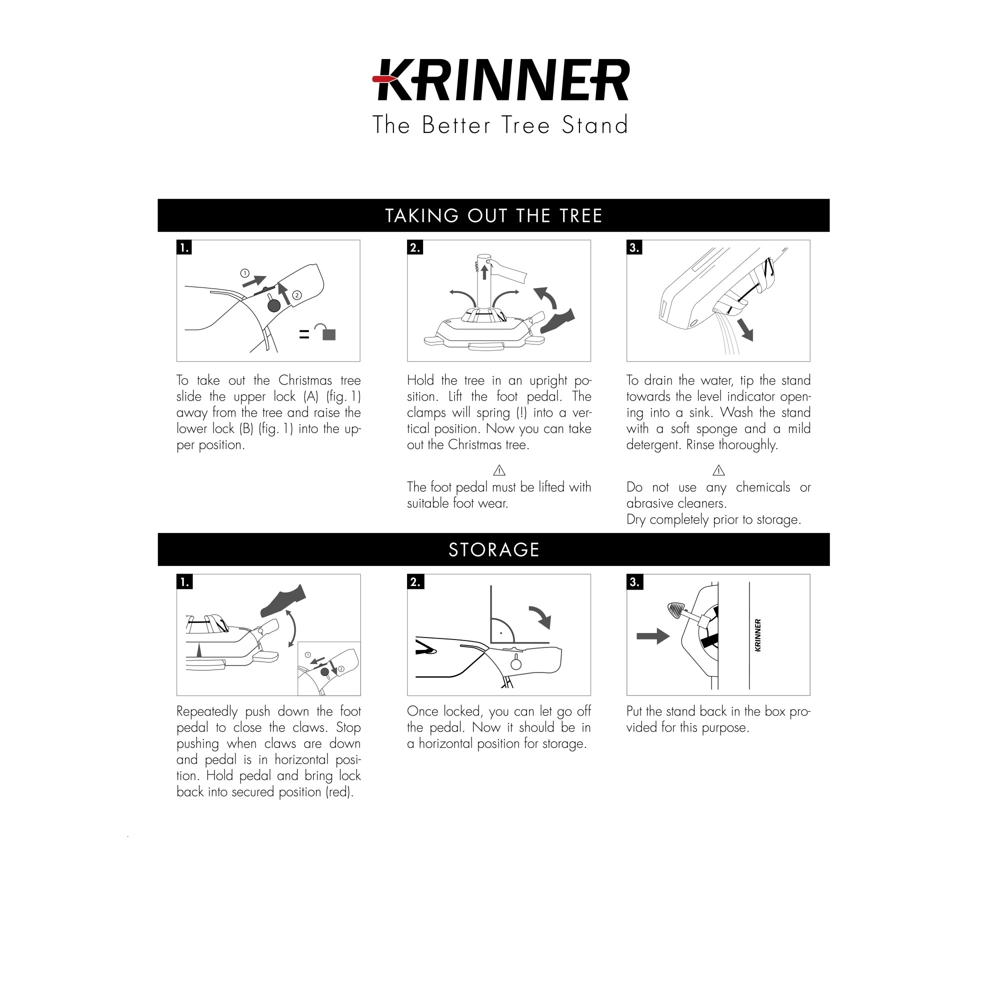 Krinner Tree Genie Large Christmas Tree Stand (New with Water Level Indicator)