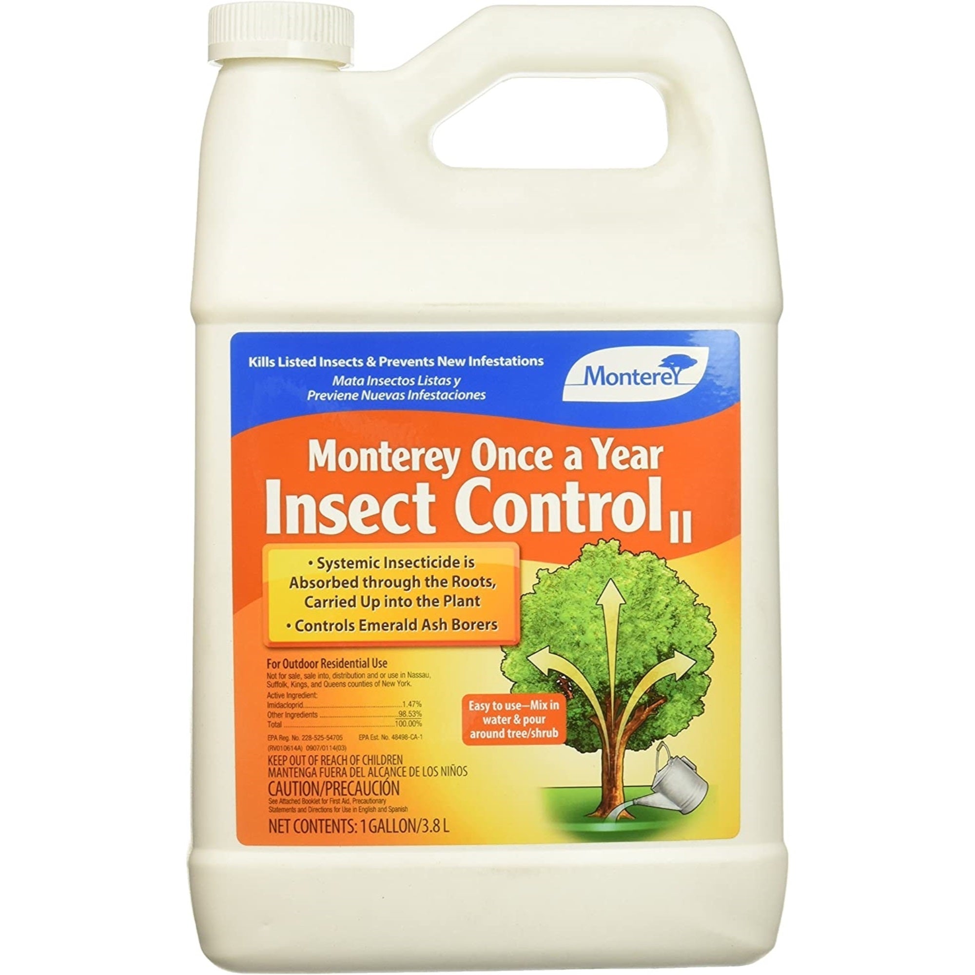 Monterey Once A Year Insect Control Systemic Insect Treatment Concentrate, 1 Gallon